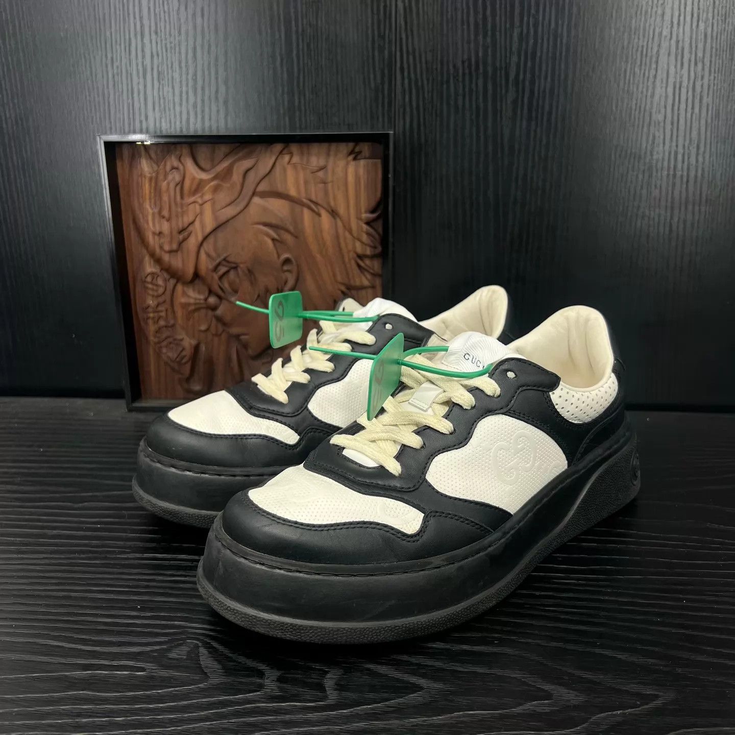 Gucci Gucci Black & White Cookie Sneakers US 6.5 / EU 40.5 Size US 7.5 / EU 40-41 - 1 Thumbnail