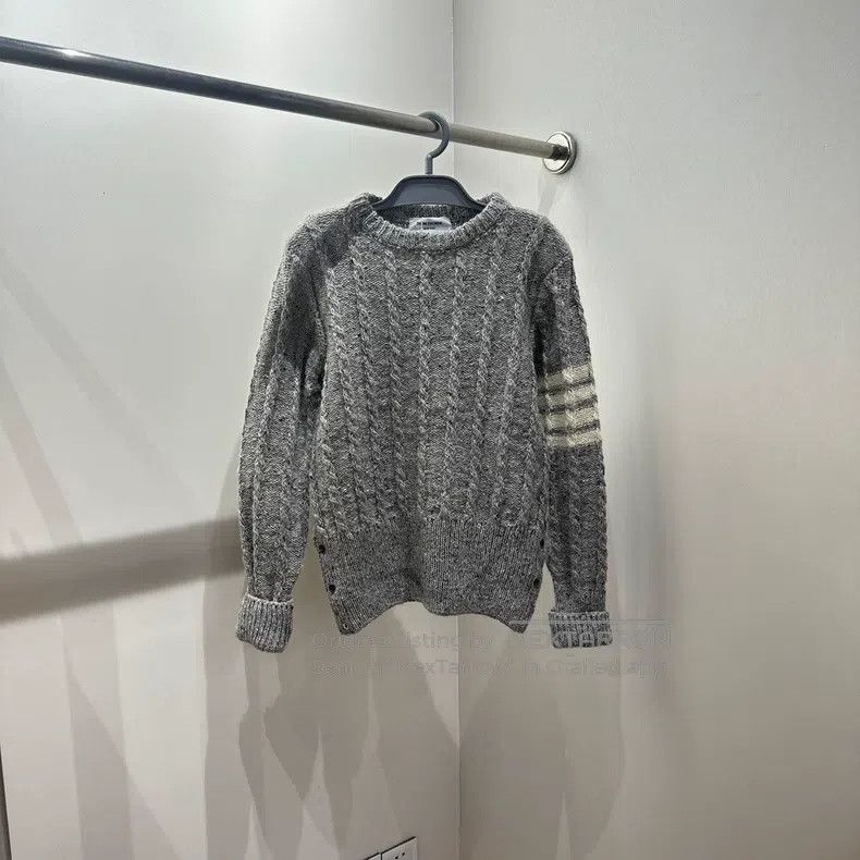 Thom Browne Thom Browne Striped Long Sleeve Sweater Size US M / EU 48-50 / 2 - 1 Thumbnail