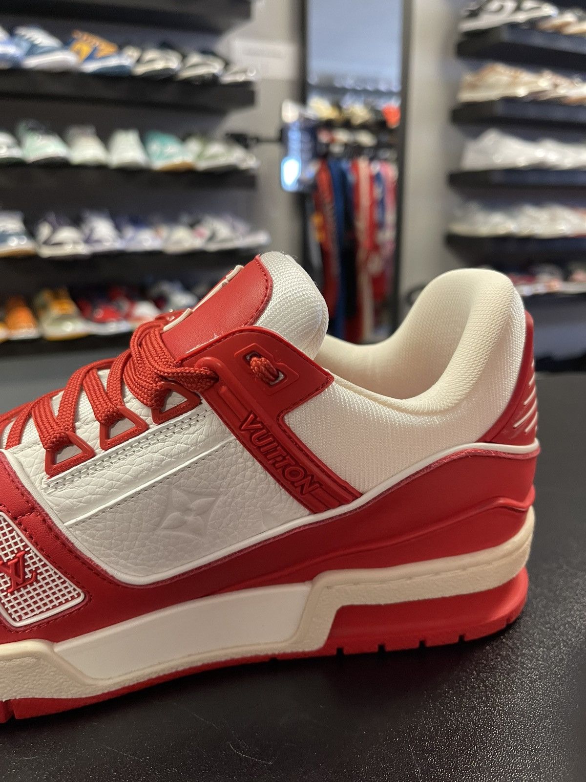 Louis Vuitton Size 5.5LV/6.5US - Product (RED) x Louis Vuitton Trainer Red Size US 6.5 / EU 39-40 - 7 Thumbnail