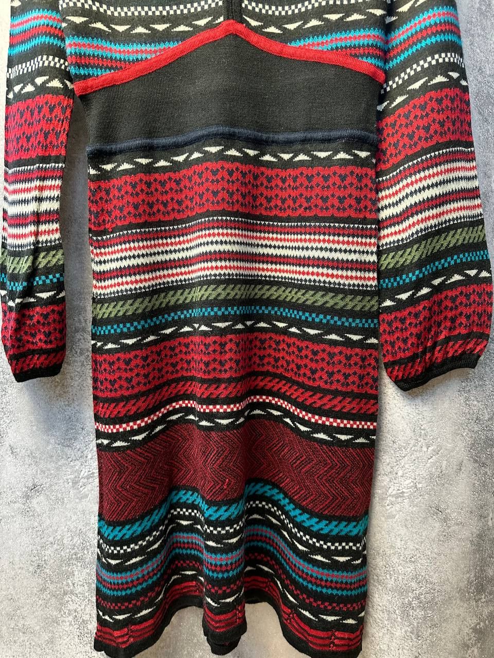 Desigual Desigual Midi Dress Wool Avant-Garde Geometric Stretched Size XL / US 12-14 / IT 48-50 - 8 Thumbnail