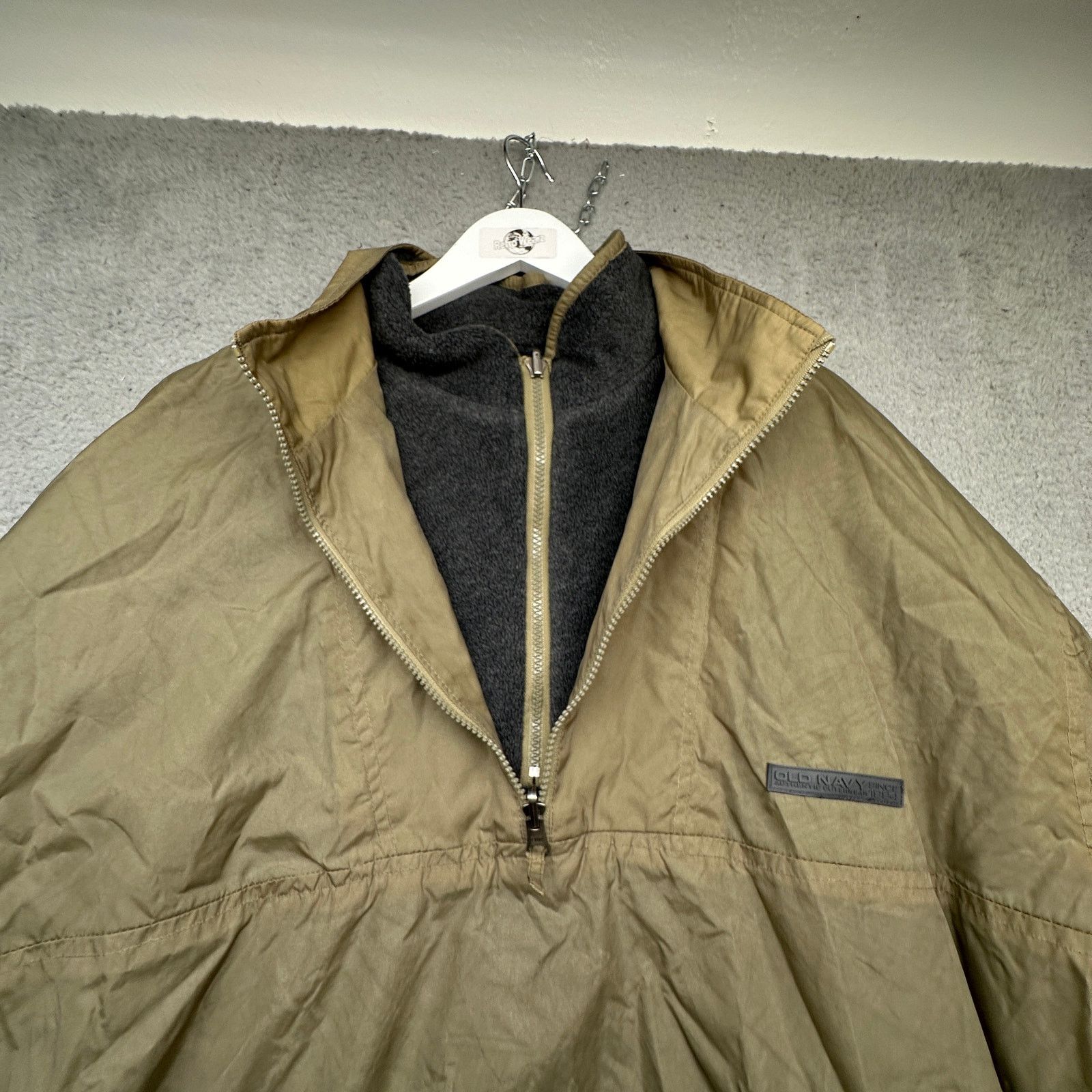 Old Navy VTG Old Navy 1/4 Zip Reversible Fleece Jacket Mens XXL Gray Size US XXL / EU 58 / 5 - 14 Thumbnail