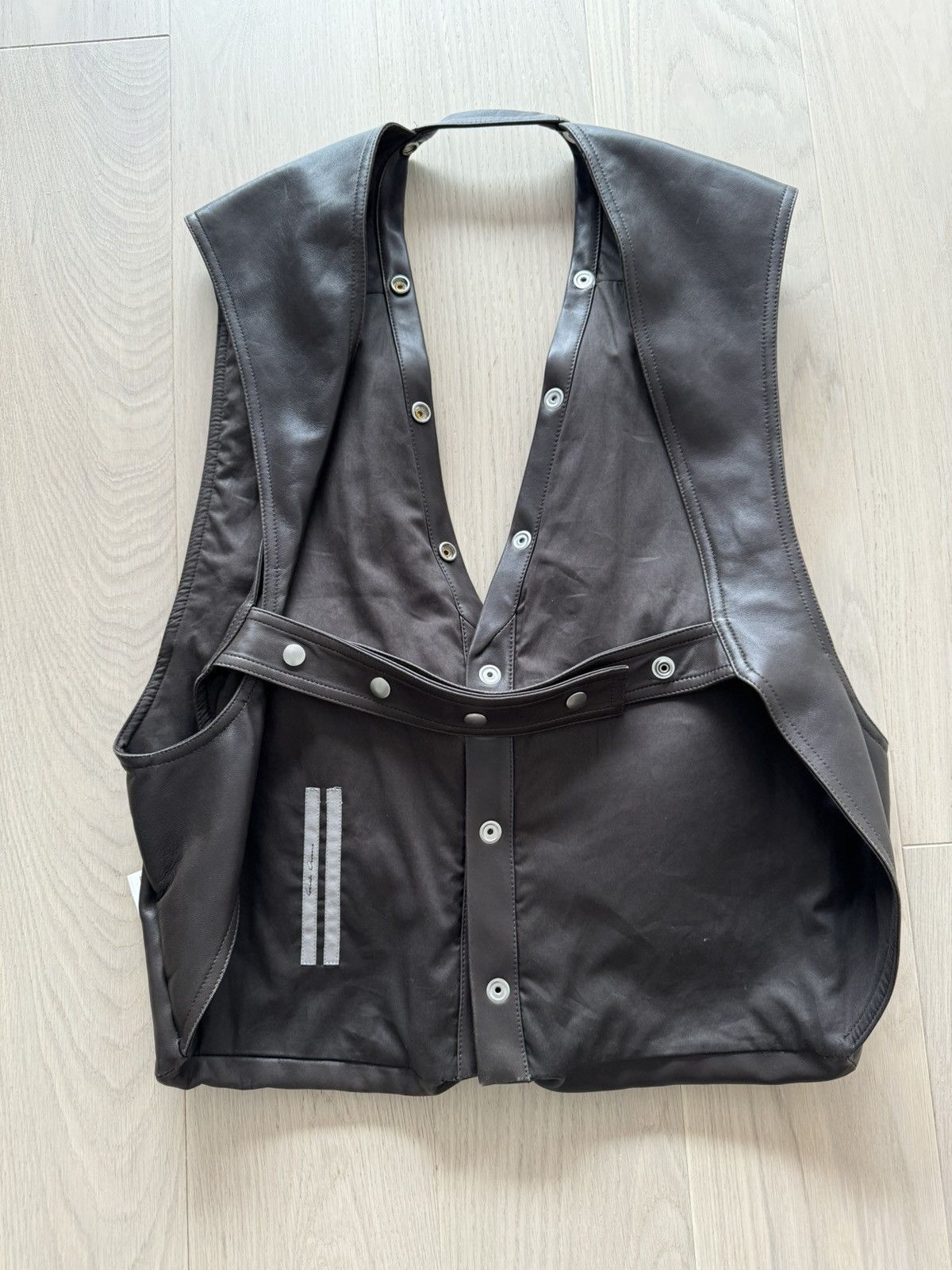 Rick Owens Rick Owens Concordians Leather Cargo Vest Size US M / EU 48-50 / 2 - 4 Thumbnail