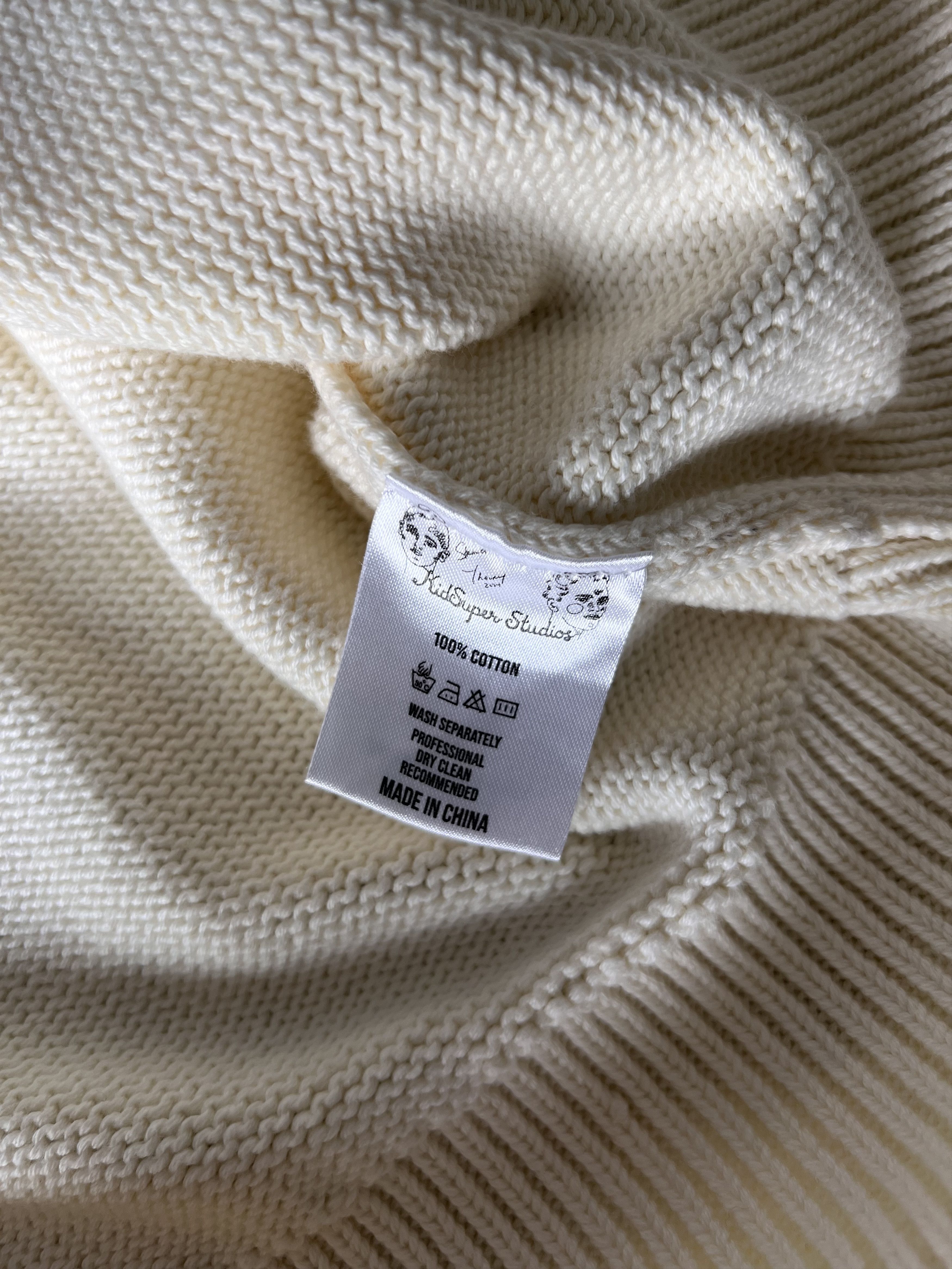 KidSuper Kidsuper Paint Palette Knit Sweater in Natural Size US XL / EU 56 / 4 - 8 Thumbnail