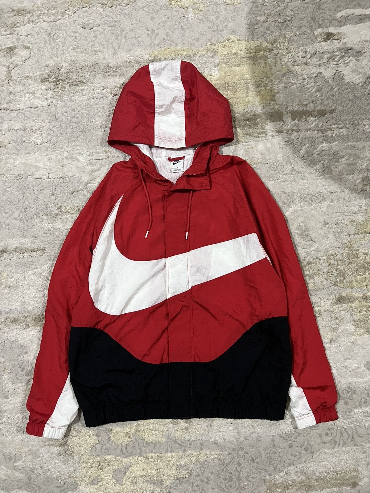 Nike × Stussy Y2K Nike Sportswear Big Swoosh Logo Woven Lined Zip Jacket Size US L / EU 52-54 / 3 - 3 Thumbnail
