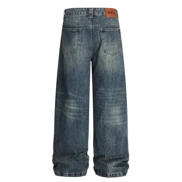 Japanese Brand VIBE American retro loose casual washed distressed jeans Size US 32 / EU 48 - 3 Thumbnail