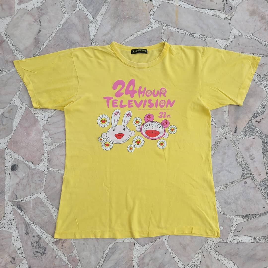 Takashi Murakami Vintage 08' Takashi Murakami X 24 Hour Television Tshirt Size US M / EU 48-50 / 2 - 1 Thumbnail