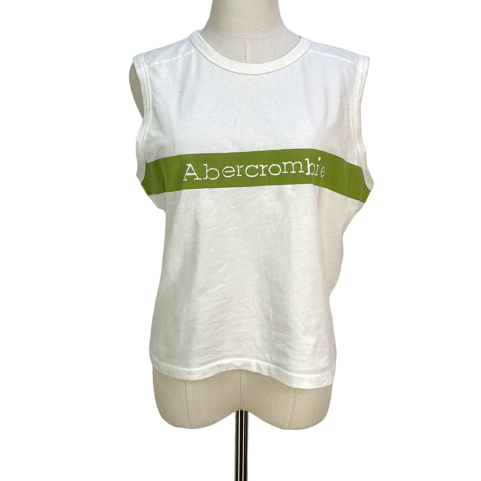 Abercrombie & Fitch Vintage Abercrombie & Fitch Tank Top White Y2K Size L / US 10 / IT 46 - 1 Thumbnail