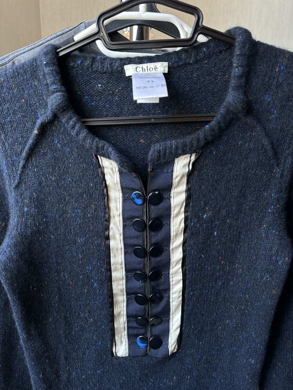 Chloe Chloe Wоmеns Wool Sweater Size L / US 10 / IT 46 - 2 Thumbnail