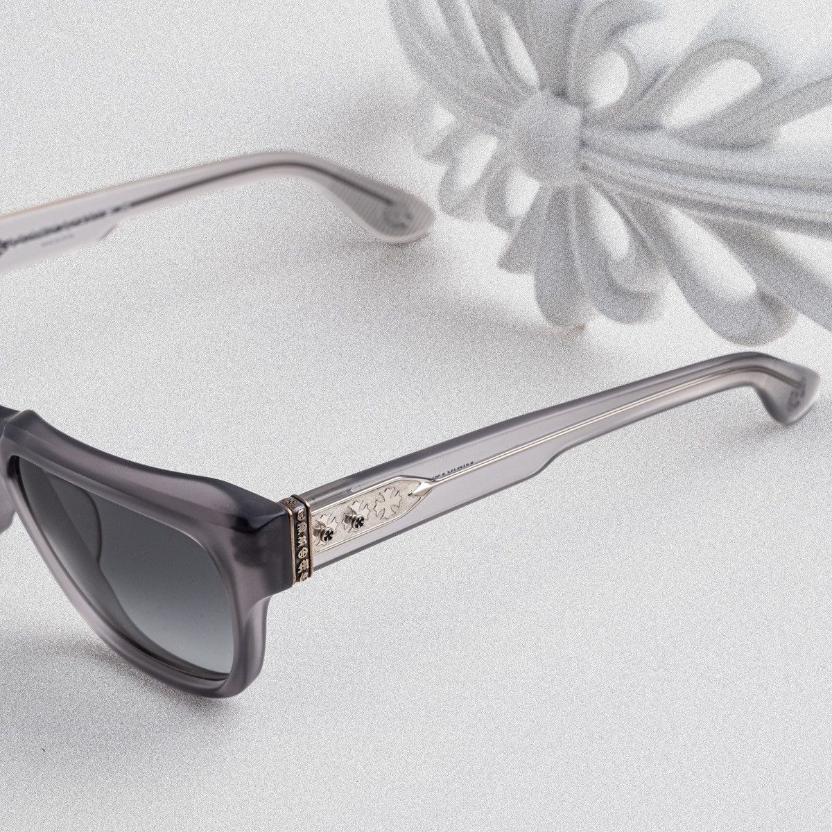 Chrome Hearts CHROME HEARTS MIDIXATHRILL I MATTE GREY SUNGLASSES Size ONE SIZE - 3 Thumbnail