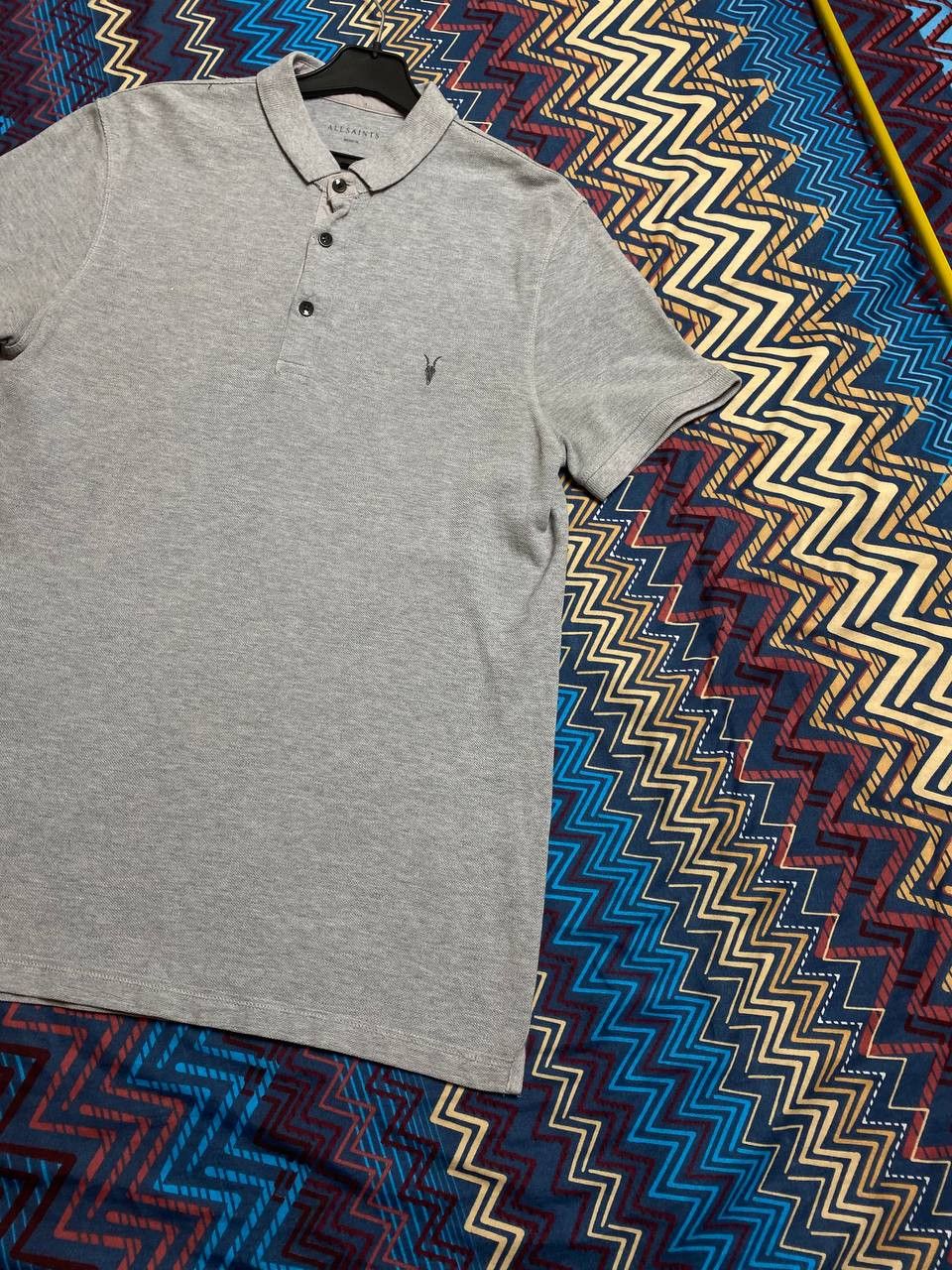 Allsaints Streetwear T-Shirt Allsaints gray polos Y2K Vintage Size US M / EU 48-50 / 2 - 6 Thumbnail