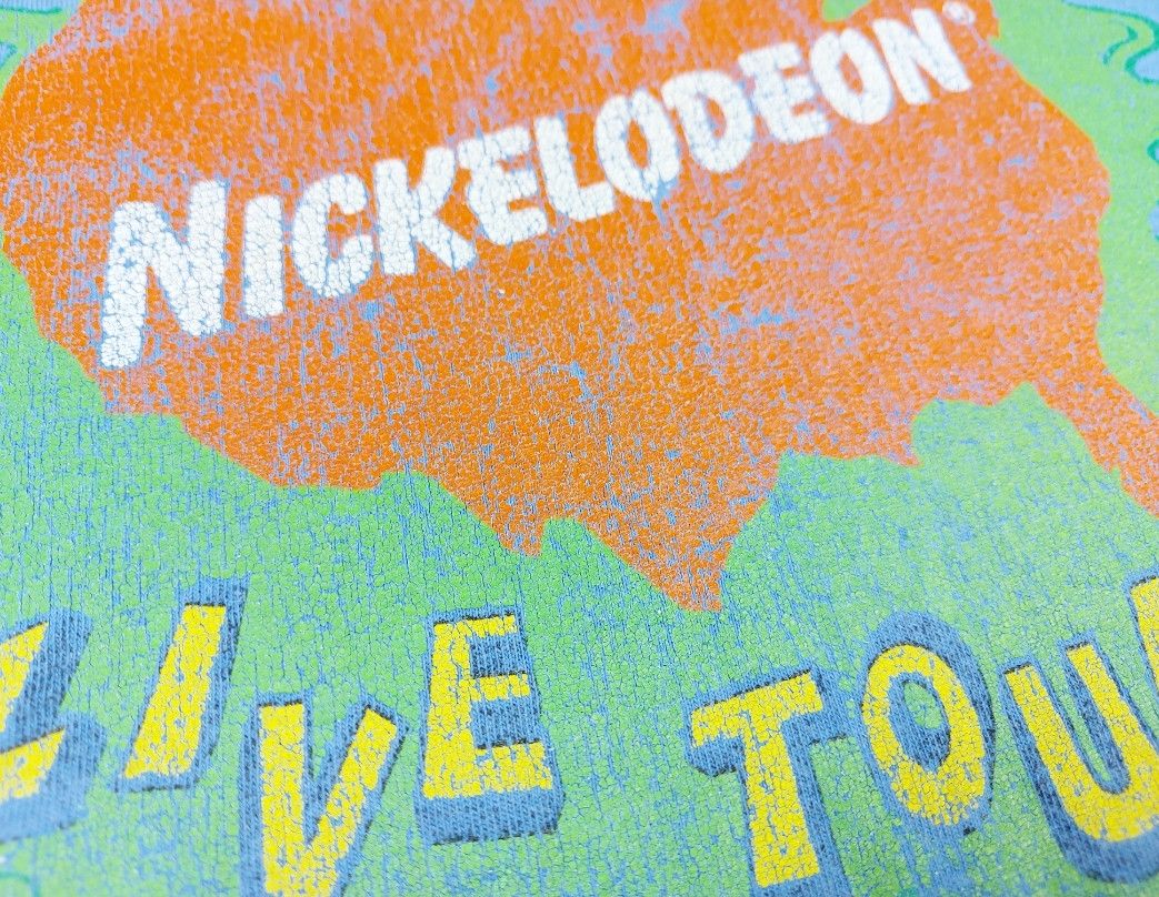 Nickelodeon Vintage 90s 1994 Nickelodeon Live Tour Single-Stitch TEE Size US XL / EU 56 / 4 - 6 Thumbnail