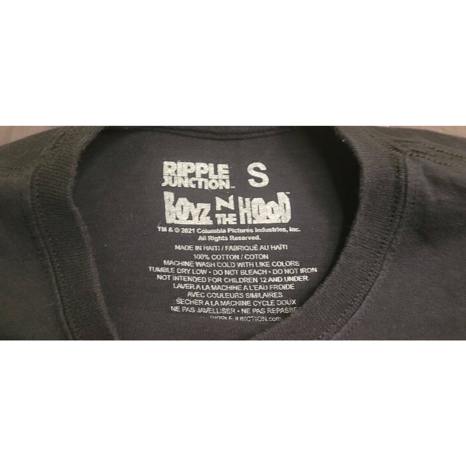 Ripple Junction Boyz N The Hood Graphic Tee Black Small EUC Size US S / EU 44-46 / 1 - 3 Thumbnail