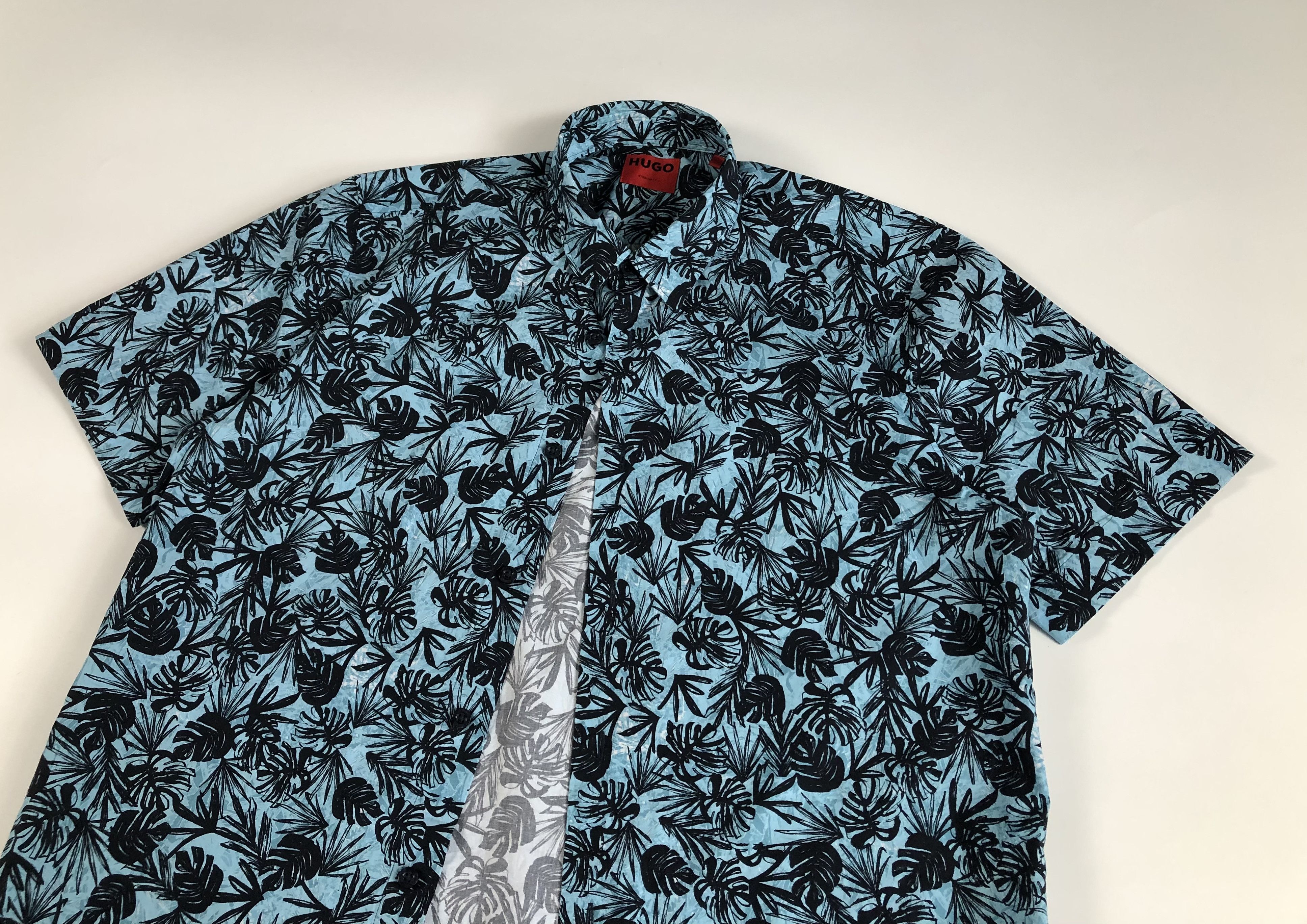 Hugo Hugo Boss Ebor Floral Hawaiian Print Casual Shirt Size US L / EU 52-54 / 3 - 2 Thumbnail