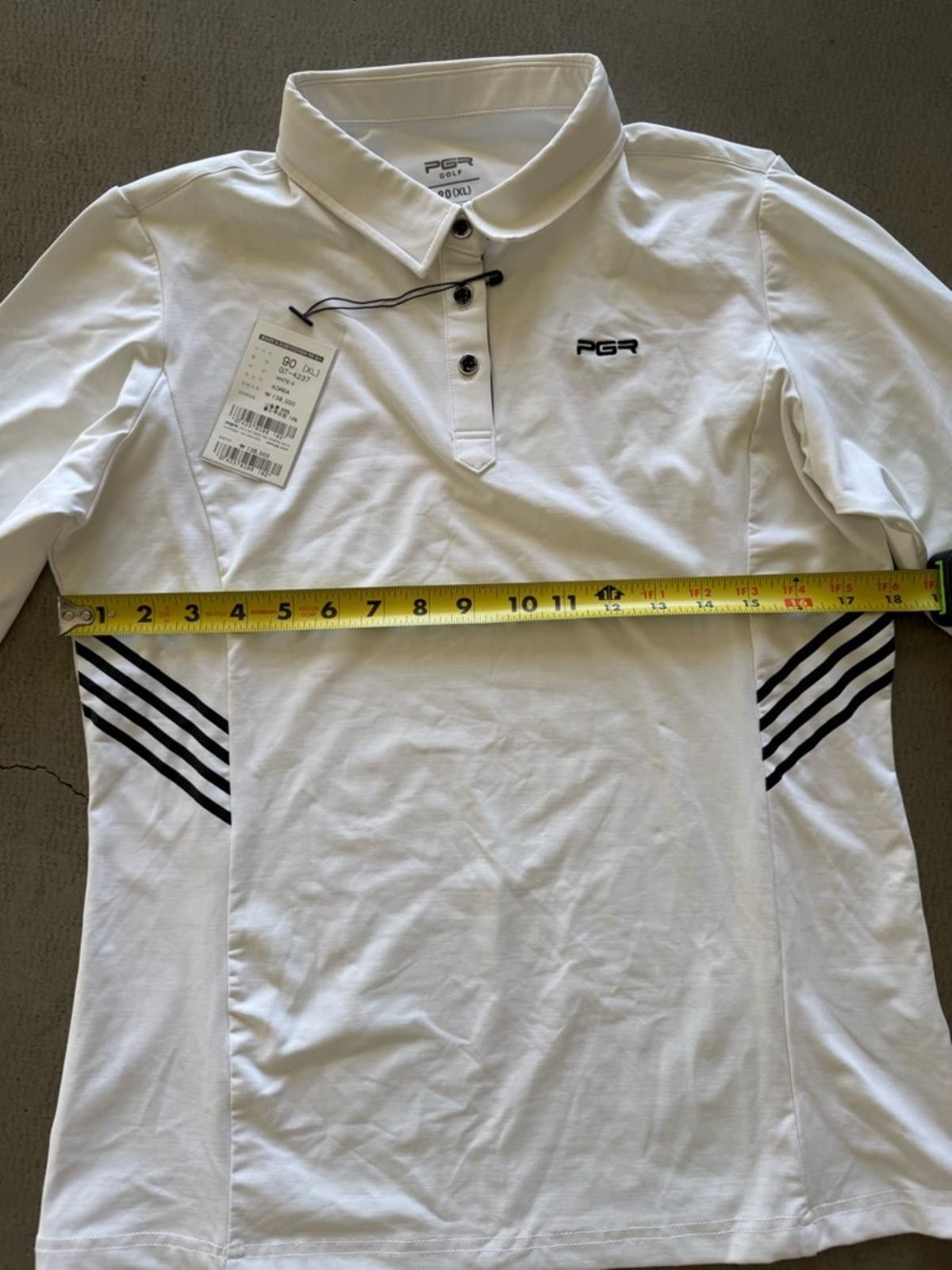 Other PGR Golf / Long Sleeve Collared Shirt GT-4237 / White XL Size XL / US 12-14 / IT 48-50 - 9 Thumbnail
