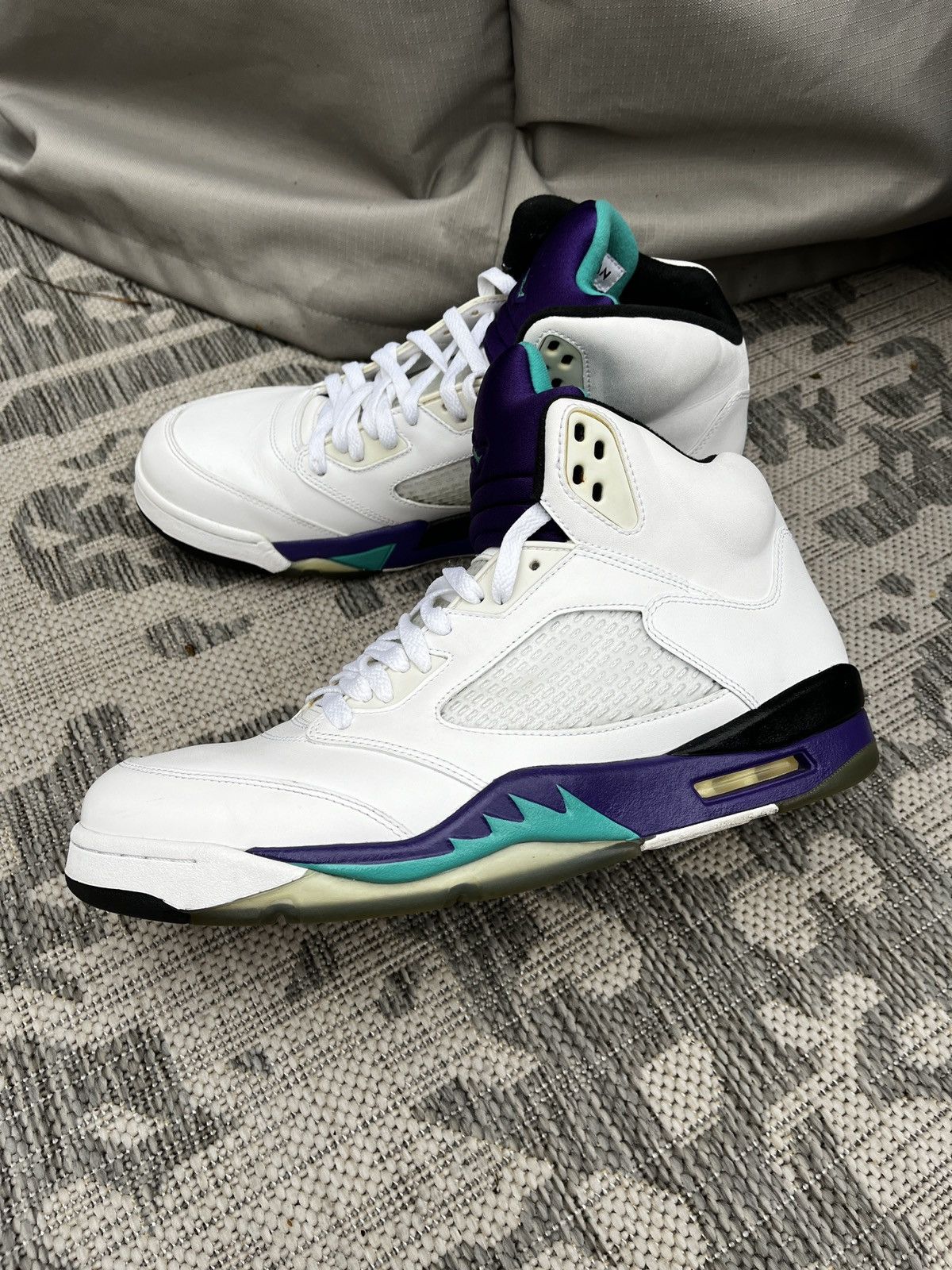 Jordan Brand Air Jordan 5 White Grape Sneakers (unisex) Size US 12 / EU 45 - 2 Thumbnail