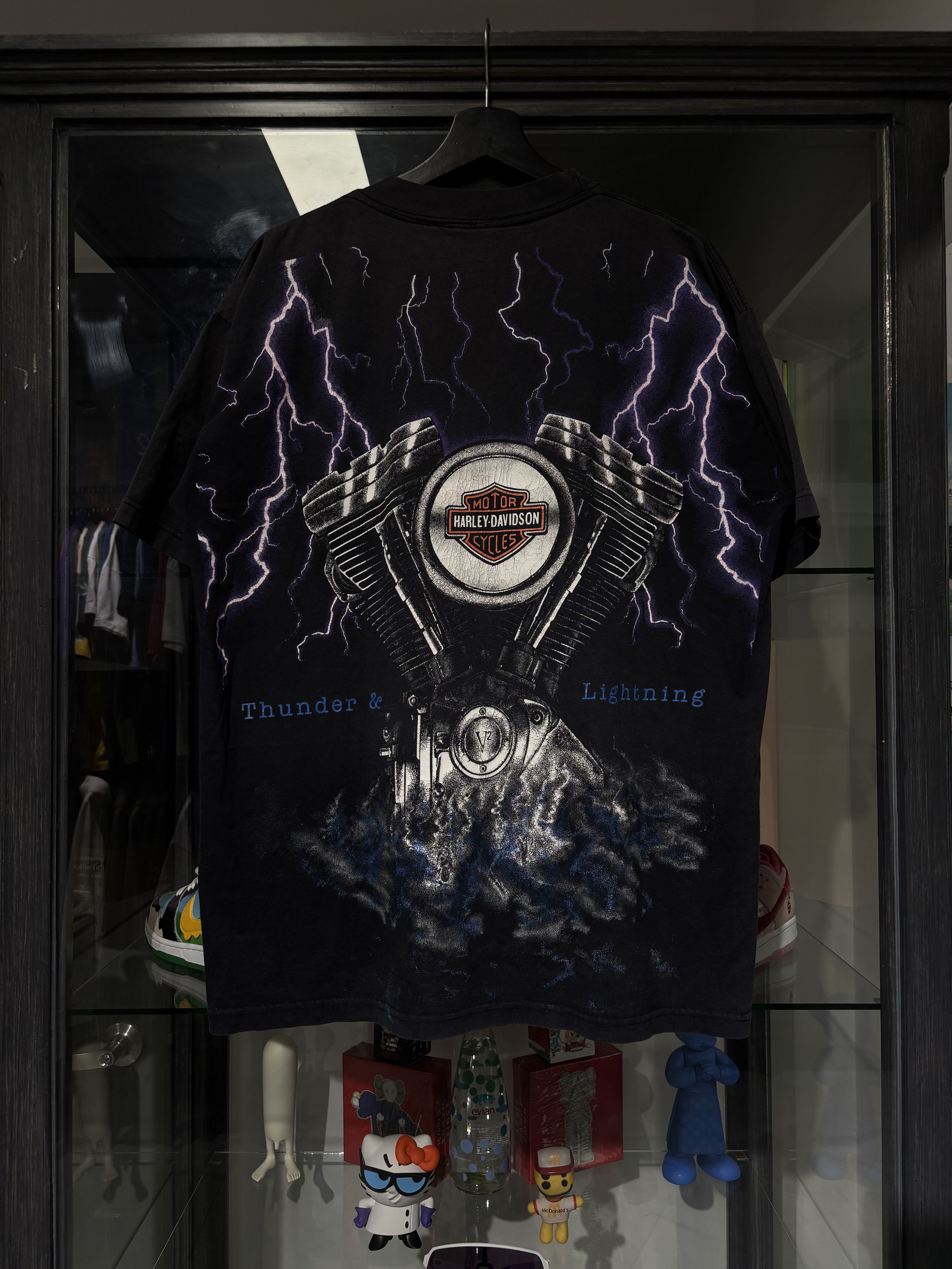 Harley Davidson Thunder & Lightning T shirt vintage