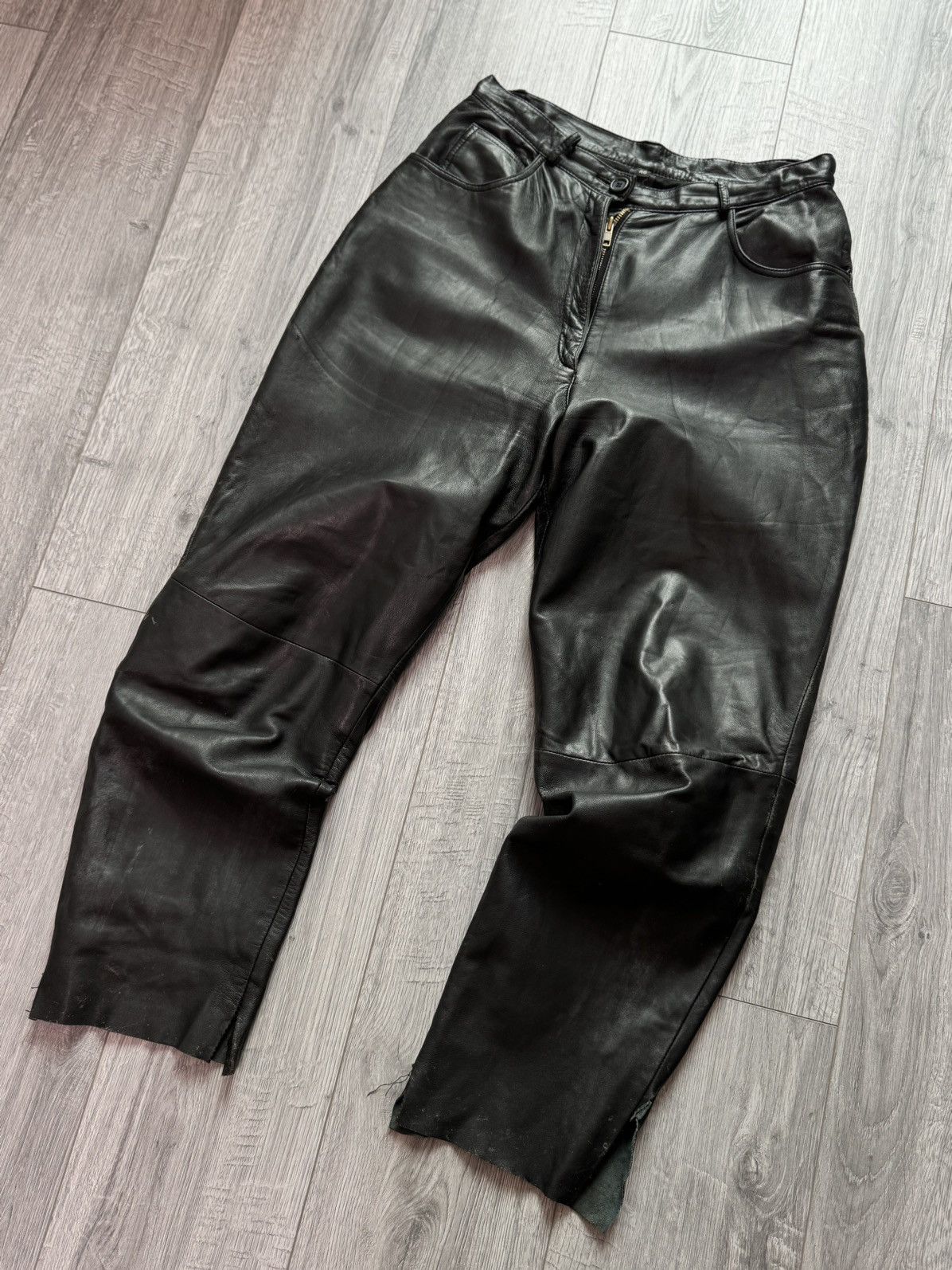 Other leather pants Y2k cowboy opium Rick Owen’s style baggy Size US 32 / EU 48 - 7 Thumbnail