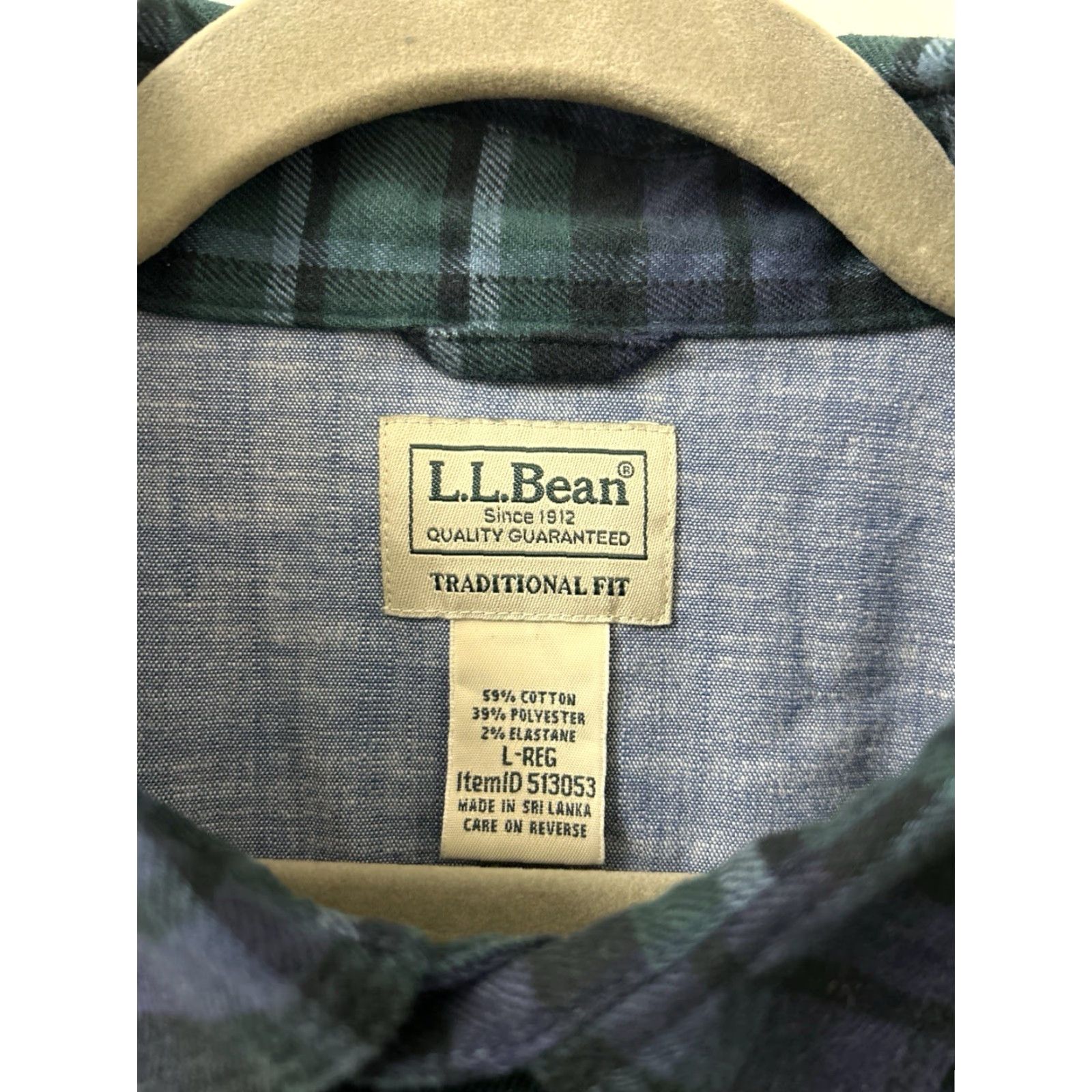 Vintage LL Bean Beanflex All Season Flannel Shirt Mens L Green Plaid Traditional 513053 Size US L / EU 52-54 / 3 - 5 Thumbnail