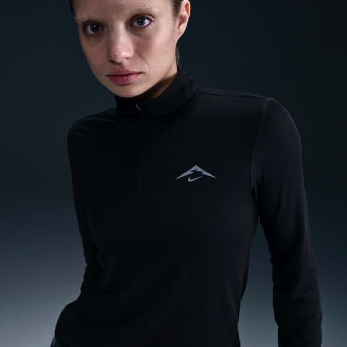 Nike Nike Dri-FIT Trail 1/4-Zip Pullover Womens M Black Running Top Size M / US 6-8 / IT 42-44 - 8 Thumbnail