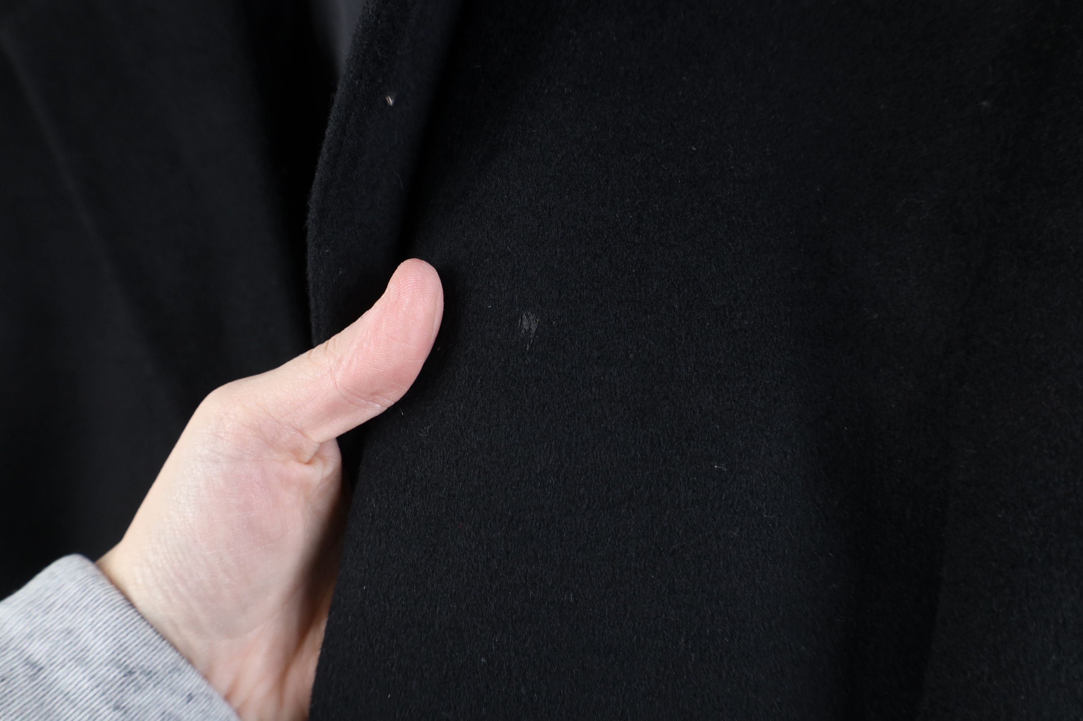 Vintage Vintage Streetwear Cashmere Button Overcoat Jacket Black Size US XXL / EU 58 / 5 - 9 Thumbnail