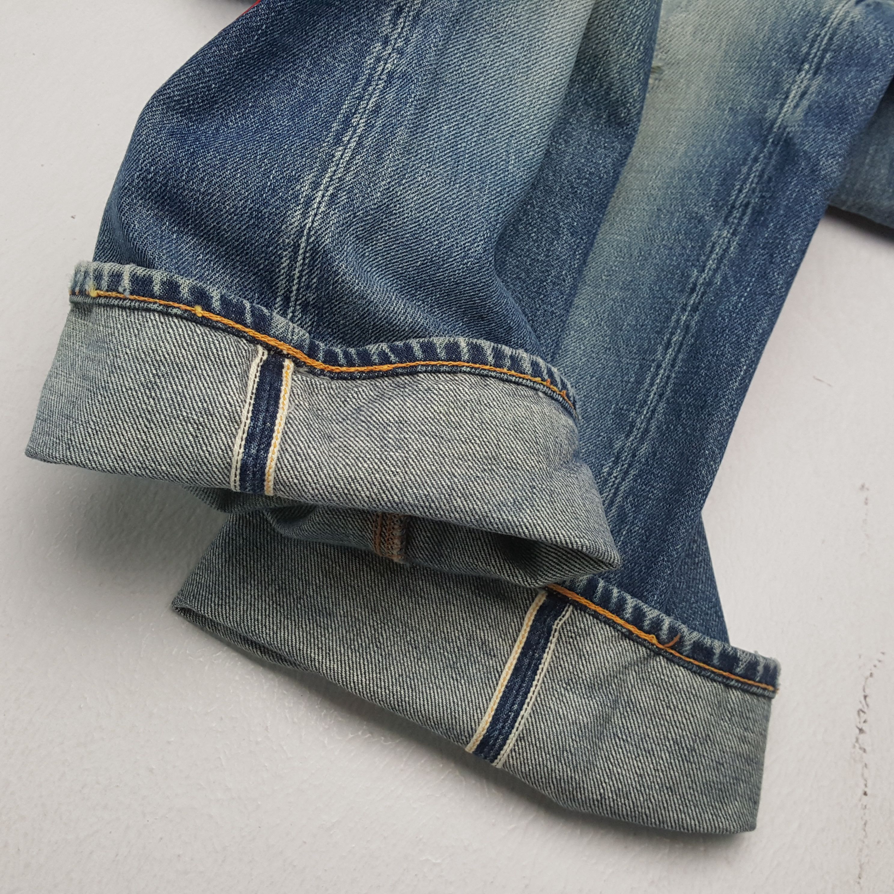 Evisu × Japanese Brand × Vintage Vintage EVISU Japanese Brand Daicock Custom Distressed Jeans Size US 27 - 12 Thumbnail
