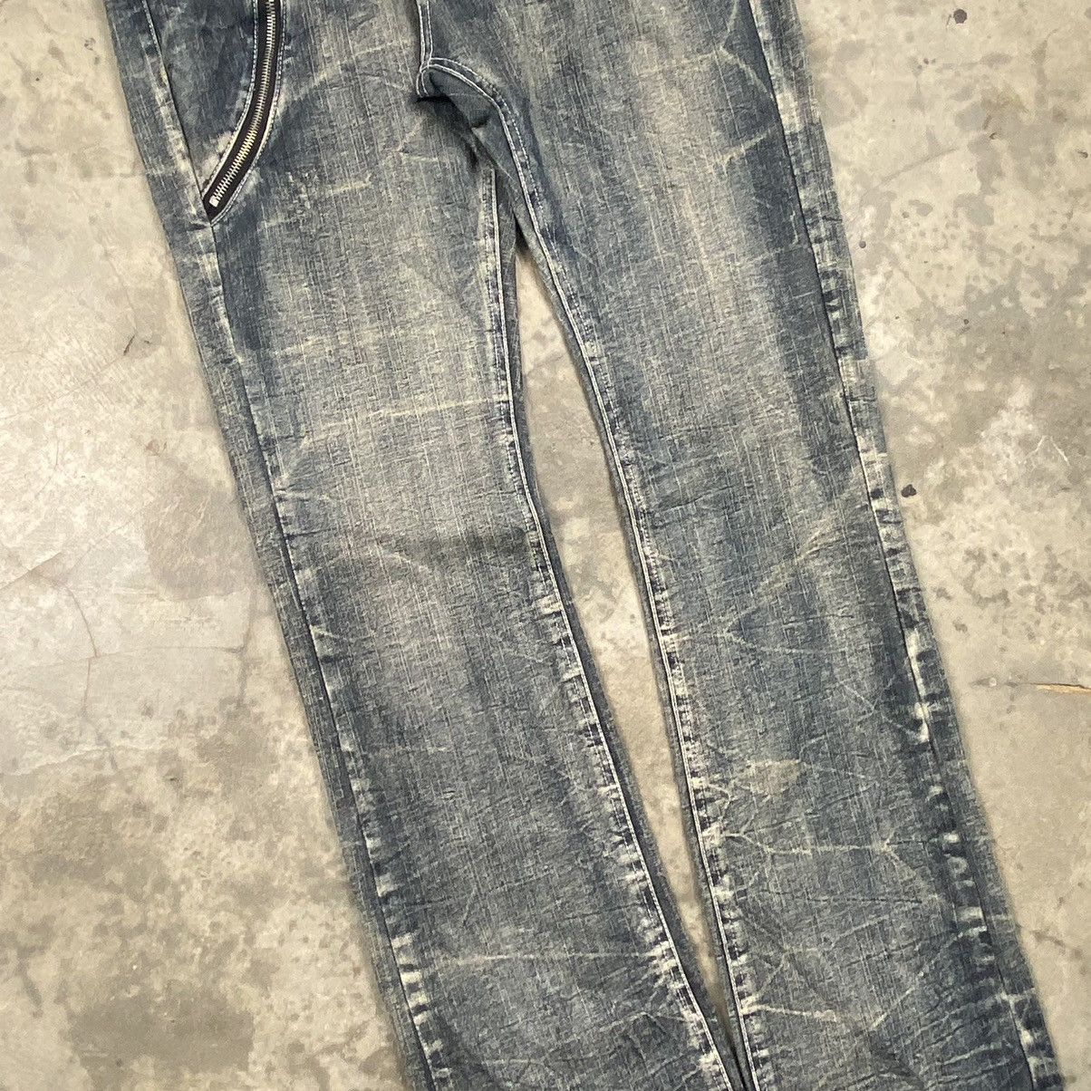 If Six Was Nine × Japanese Brand × Le Grande Bleu (L.G.B.) Menz Jeans Snake Acid Washed Bondage Jeans Size US 34 / EU 50 - 3 Thumbnail