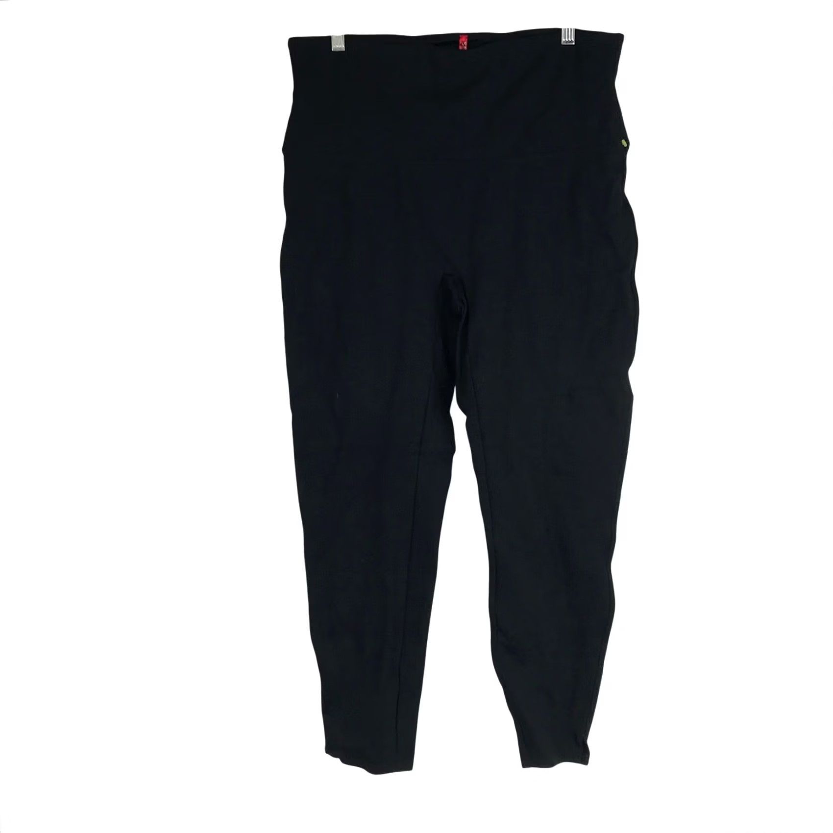 Spanx SPANX by Sara Blakely Pants Leggings Black High Waisted Ponte Knit 1X Womens Size 40" / US 18 - 2 Thumbnail