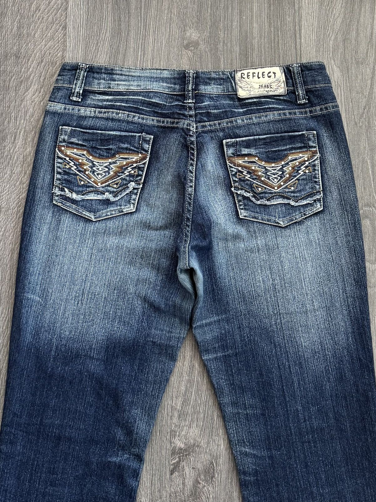 Japanese Brand Y2K Vintage Reflect Washed Flared Jeans If6was9 style Size US 34 / EU 50 - 8 Thumbnail