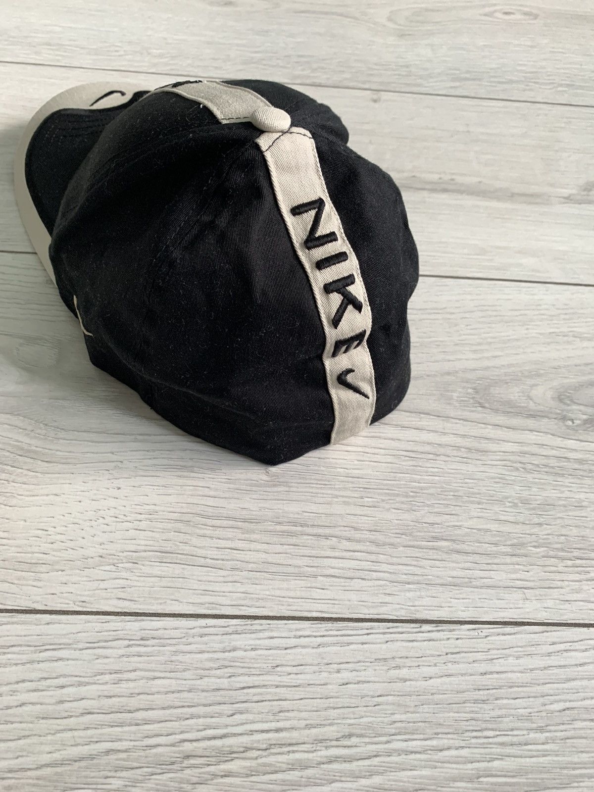 Nike × Vintage Nike Vintage y2k black hat Size ONE SIZE - 5 Thumbnail