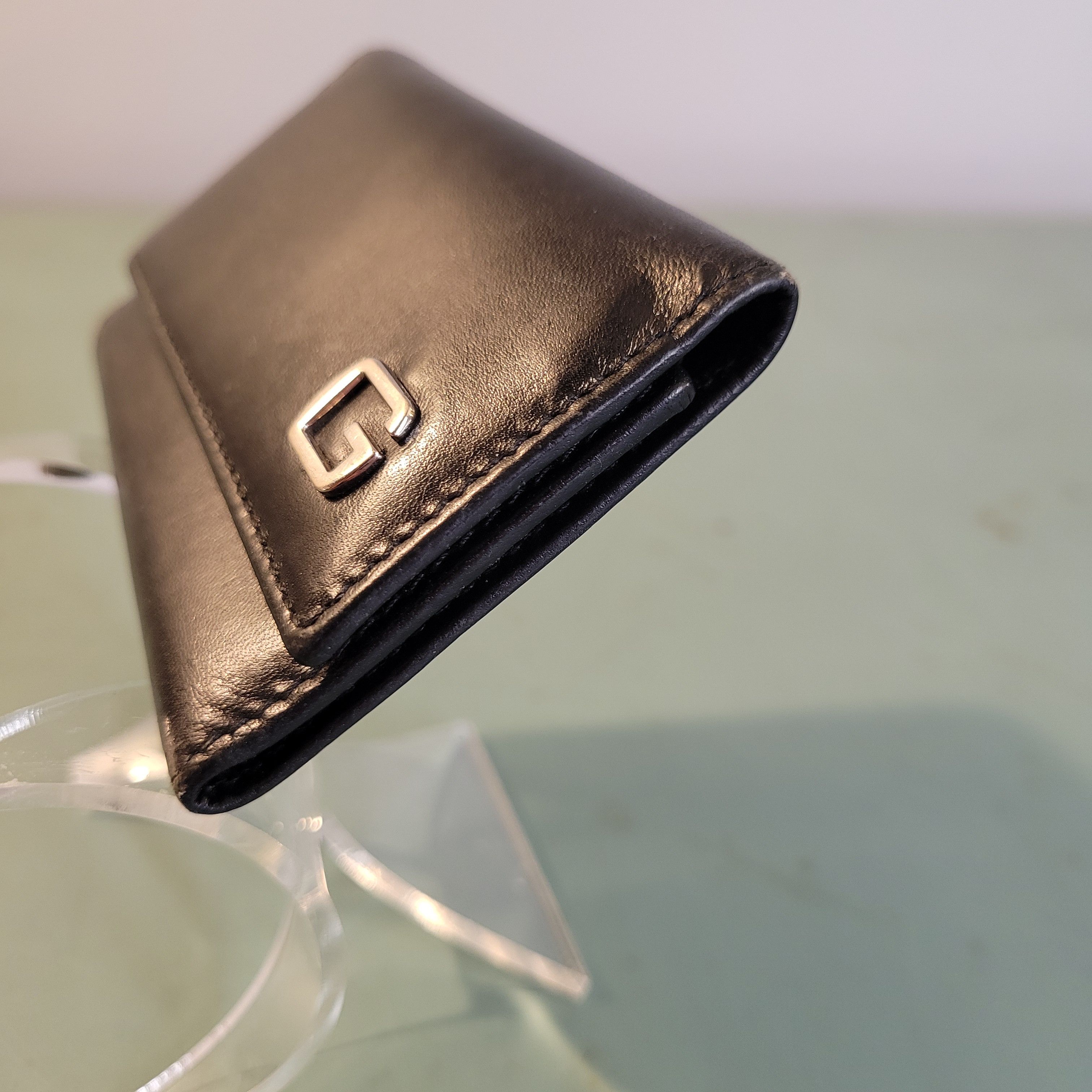Gucci Gucci Black Leather Logo Key Case Holder Size ONE SIZE - 3 Thumbnail