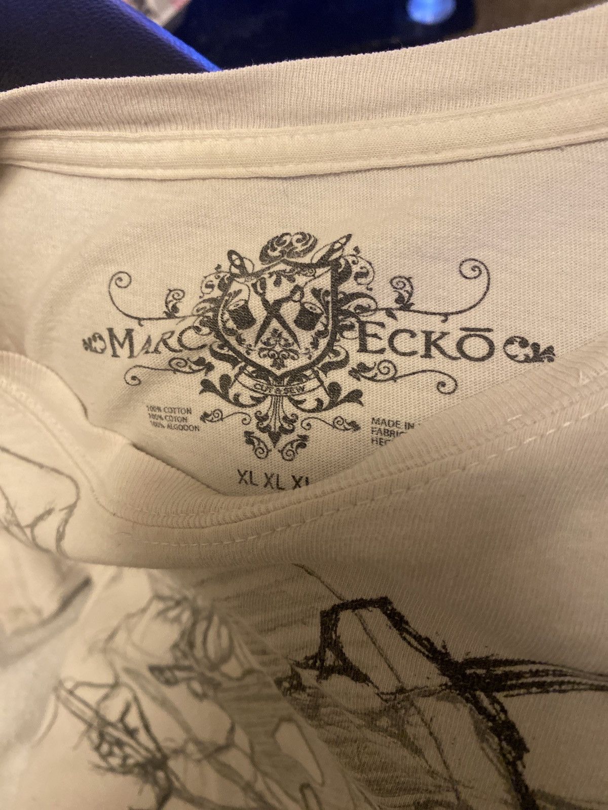Other Marc Ecko vintage white graphic shirt Size US XL / EU 56 / 4 - 3 Thumbnail