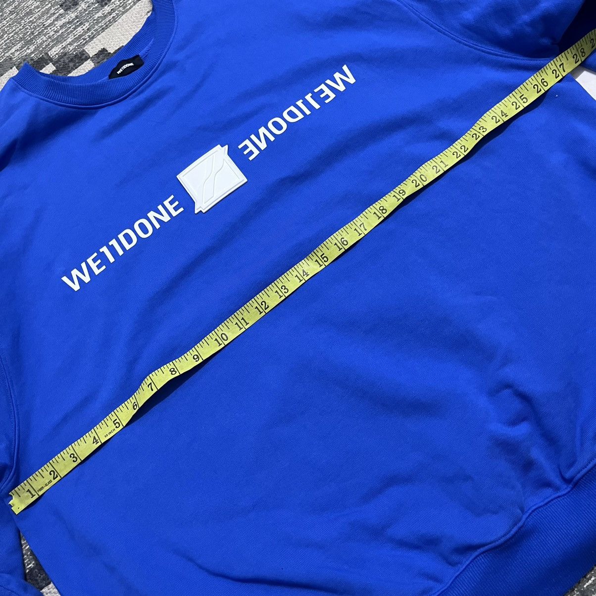 WE11DONE Authentic We11done Big Size Blue Sweatshirt Size US L / EU 52-54 / 3 - 8 Thumbnail