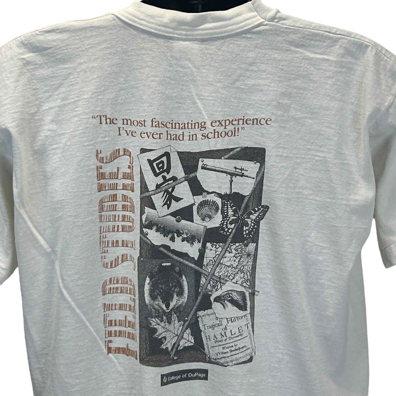 Fruit Of The Loom Vintage 90s College of Dupage Field Studies T Shirt X-Large Size US XL / EU 56 / 4 - 1 Thumbnail