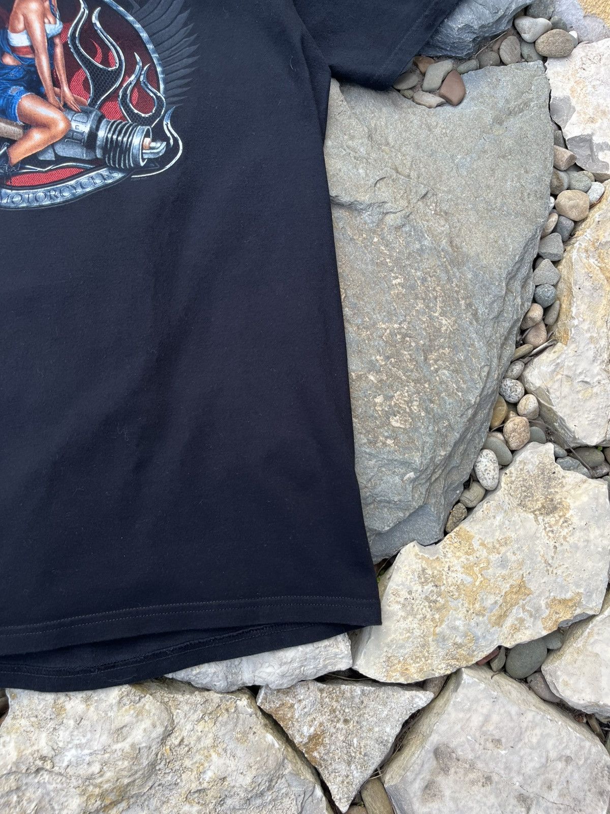 Harley Davidson × Vintage Vintage Harley-Davidson Luxembourg girl lady spark plug tee Size US L / EU 52-54 / 3 - 6 Thumbnail