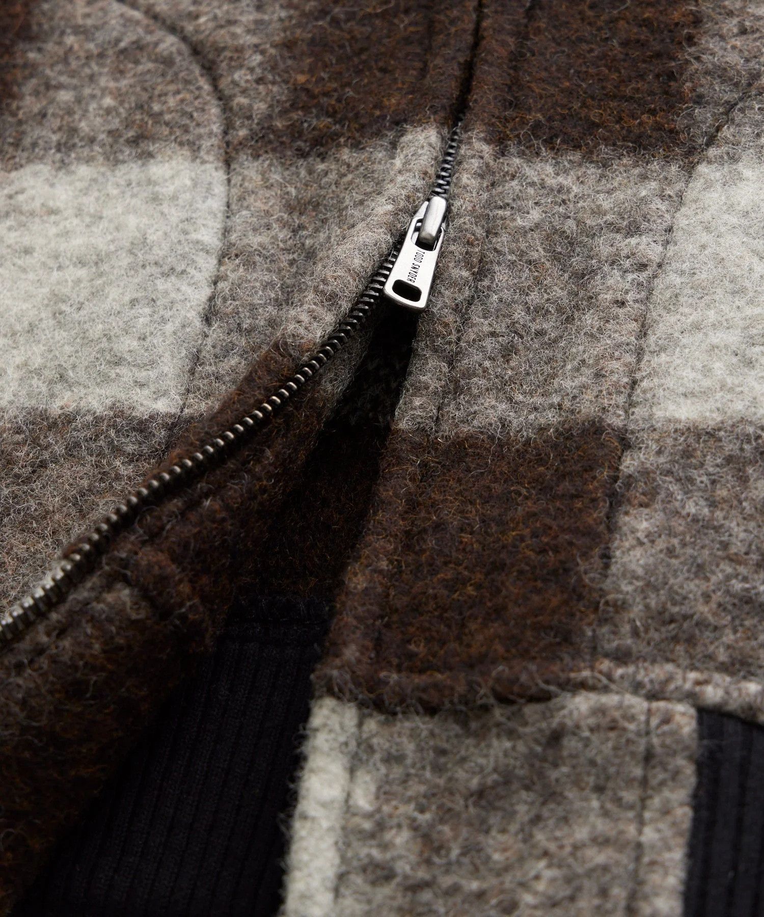 Todd Snyder Todd Snyder Brushed Buffalo Check Wool Blend Bomber Jacket Size US M / EU 48-50 / 2 - 6 Thumbnail