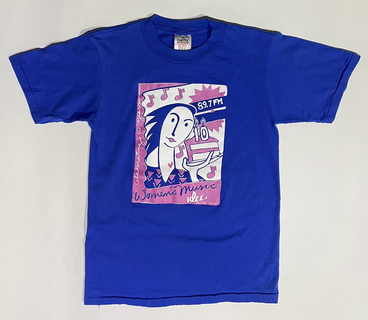 Vintage 89.7 KLCC Eugene OR radio Onieta t shirt (sz M) Size US M / EU 48-50 / 2 - 3 Thumbnail