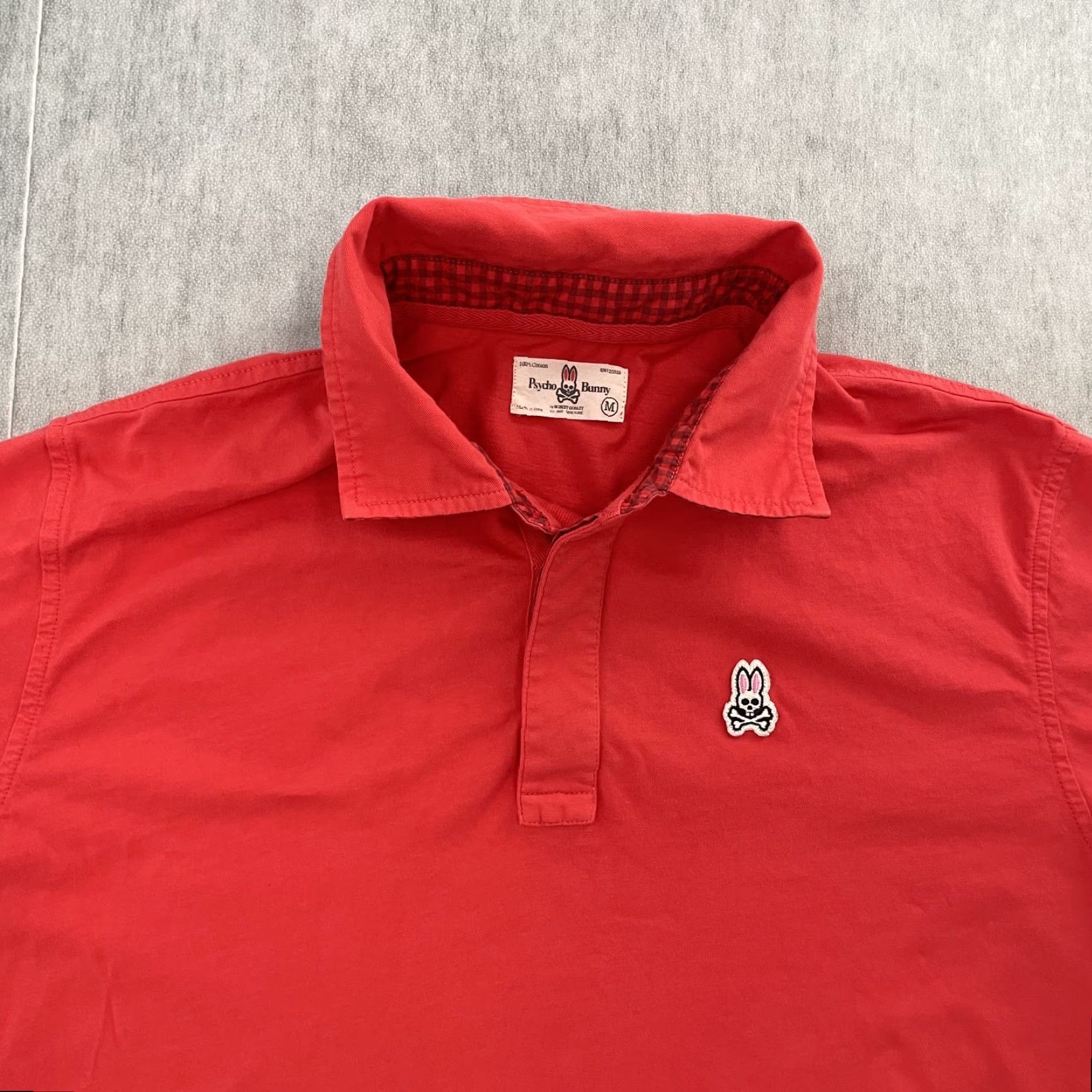 Psycho Bunny VINTAGE Psycho Bunny Polo Shirt Adult Medium Pink Cotton Short Sleeve Mens Preppy Golf 90s Size US M / EU 48-50 / 2 - 3 Thumbnail