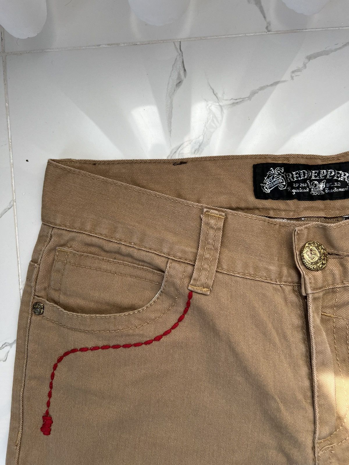 Japanese Brand 90's RARE RED PEPPER WINGS JAPAN PANTS Y2K AVANT-GARDE Size US 31 - 8 Thumbnail