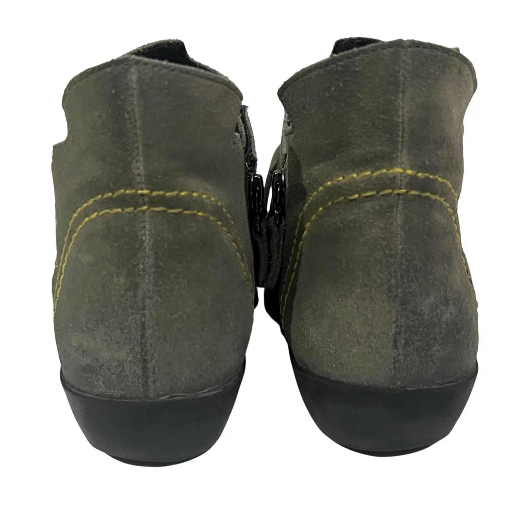 Vintage Maciejka Ankle Boots Boots Leather Gray Yellow Vintage-Look Zip Sz 8 Womens Shoes Size US 8 / IT 38 - 7 Thumbnail