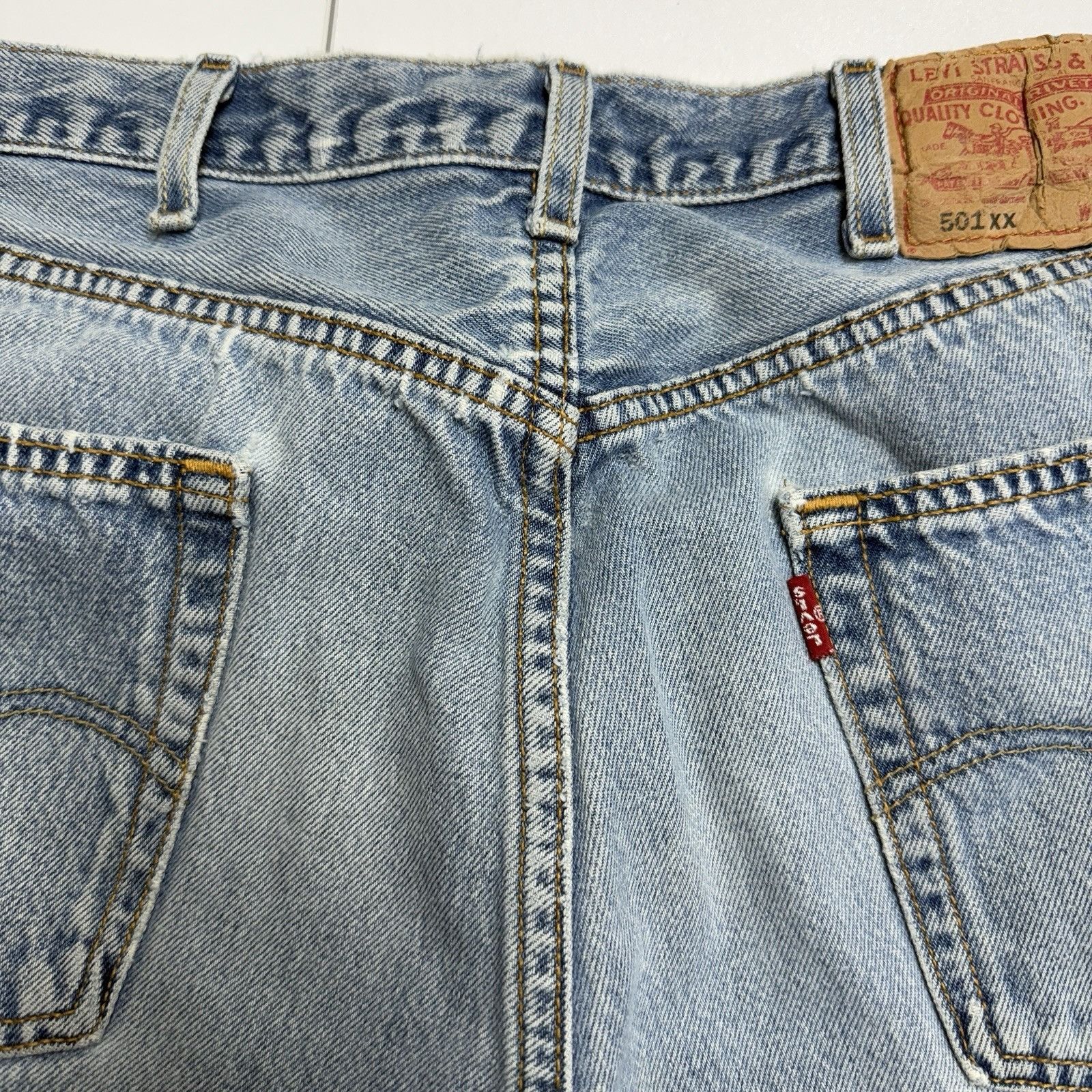 Levi's Levi's 501xx Jeans Mens Size 38x36 (32x30.5) Light Wash Deni Size US 38 / EU 54 - 11 Thumbnail