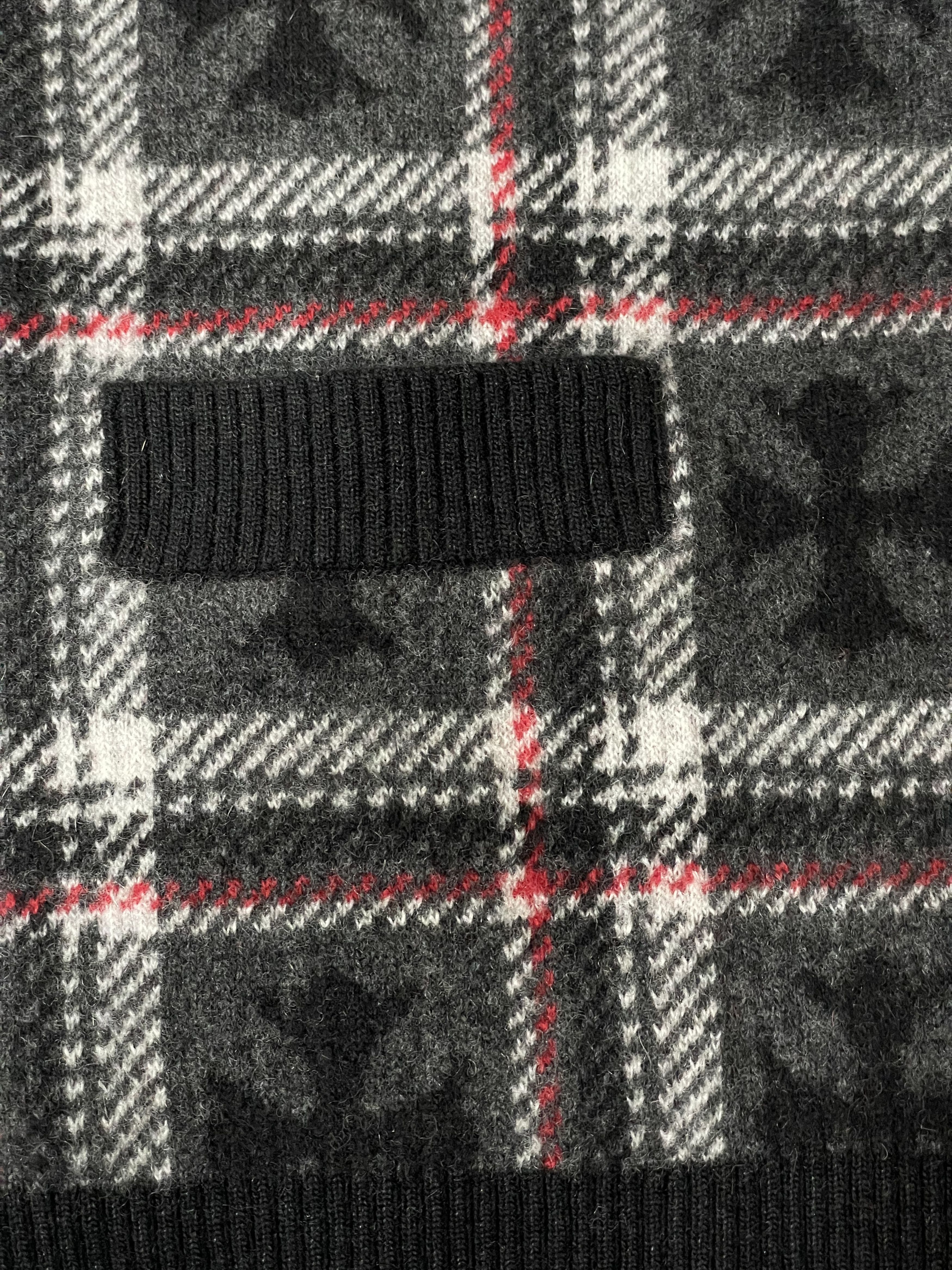 Chrome Hearts Chrome Hearts Cashmere Black&Red Cross Plaid Sweater Size M / US 6-8 / IT 42-44 - 7 Thumbnail
