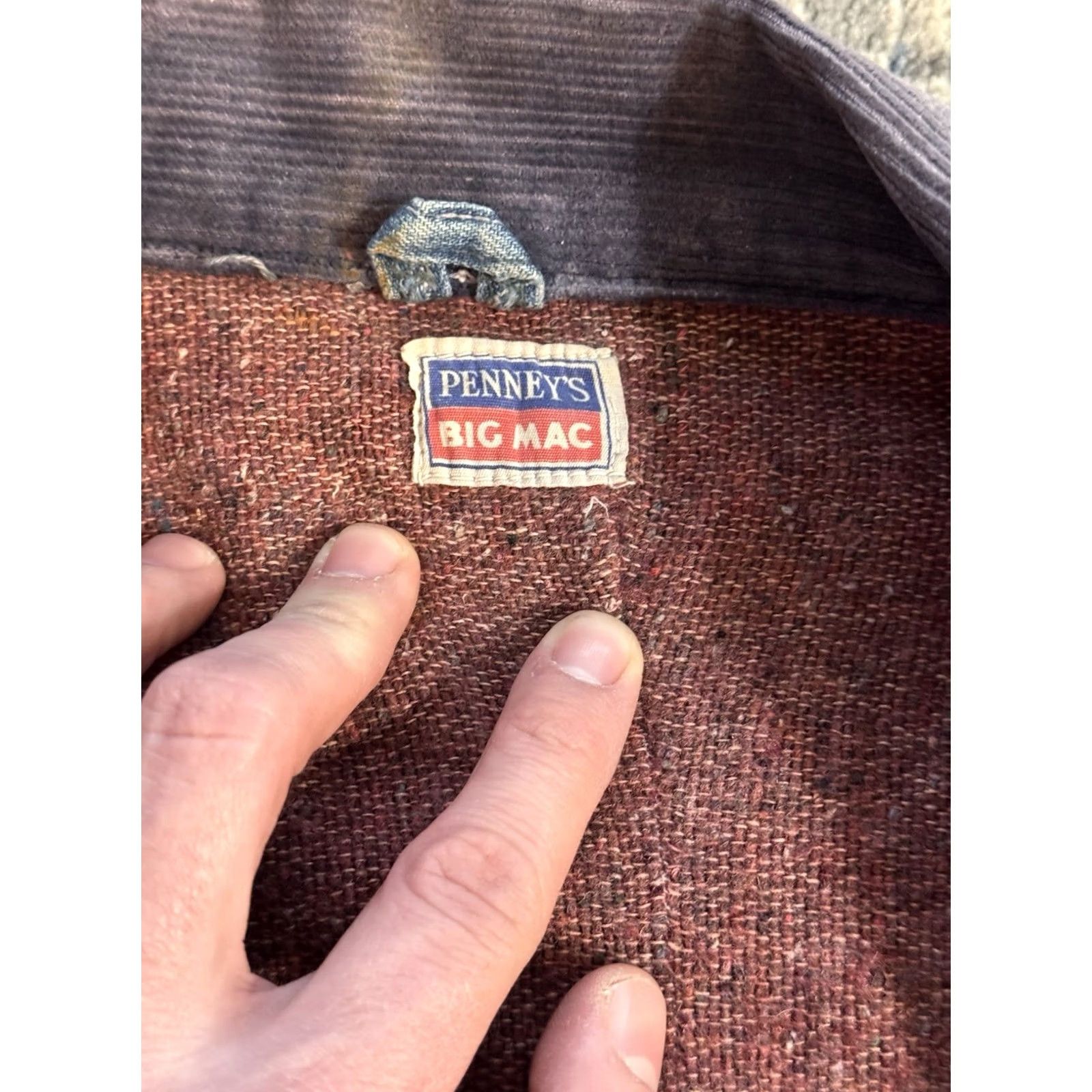 Vintage VINTAGE Penney’s Big Mac Denim Chore Jacket XL Blue 1950s USA Lined Men Size US XL / EU 56 / 4 - 3 Thumbnail
