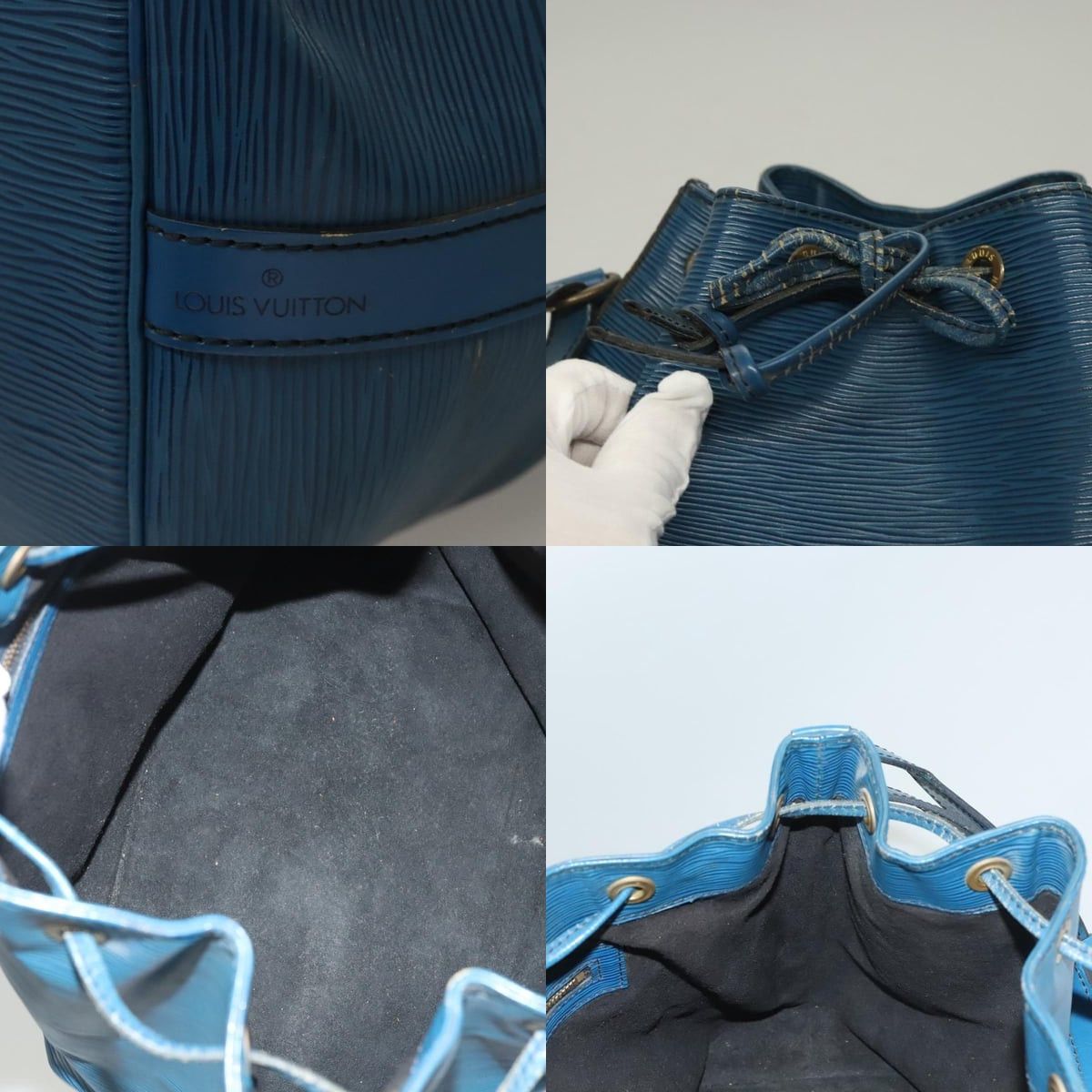 Louis Vuitton LOUIS VUITTON Epi Petit Noe Shoulder Bag Blue M44105 Size ONE SIZE - 11 Thumbnail