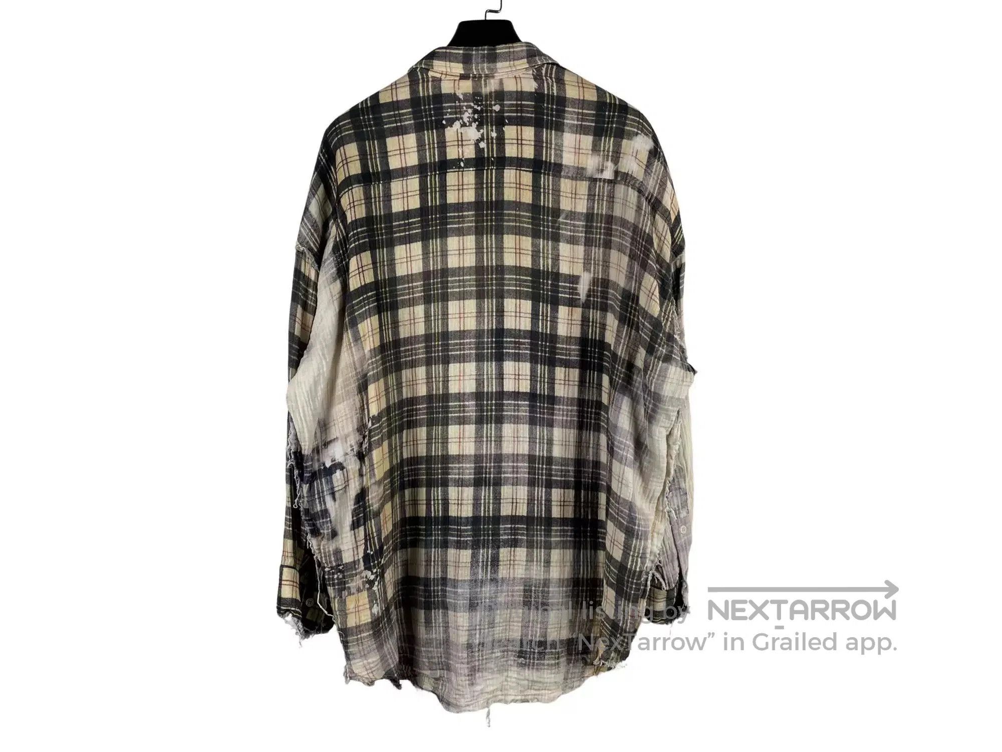 R13 R13 Loose Frayed Plaid Shirt. Size S / US 4 / IT 40 - 2 Thumbnail