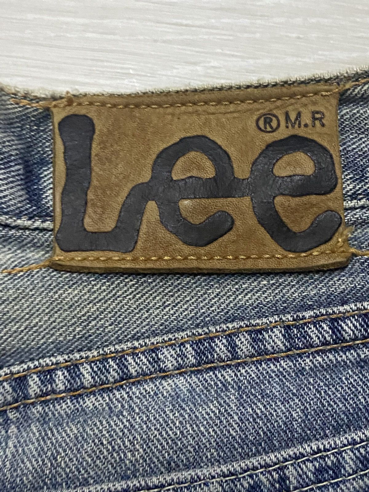 Lee Vintage Lee Rider Faded Wash Distressed Flare Bootcut Jeans Size US 29 - 10 Thumbnail