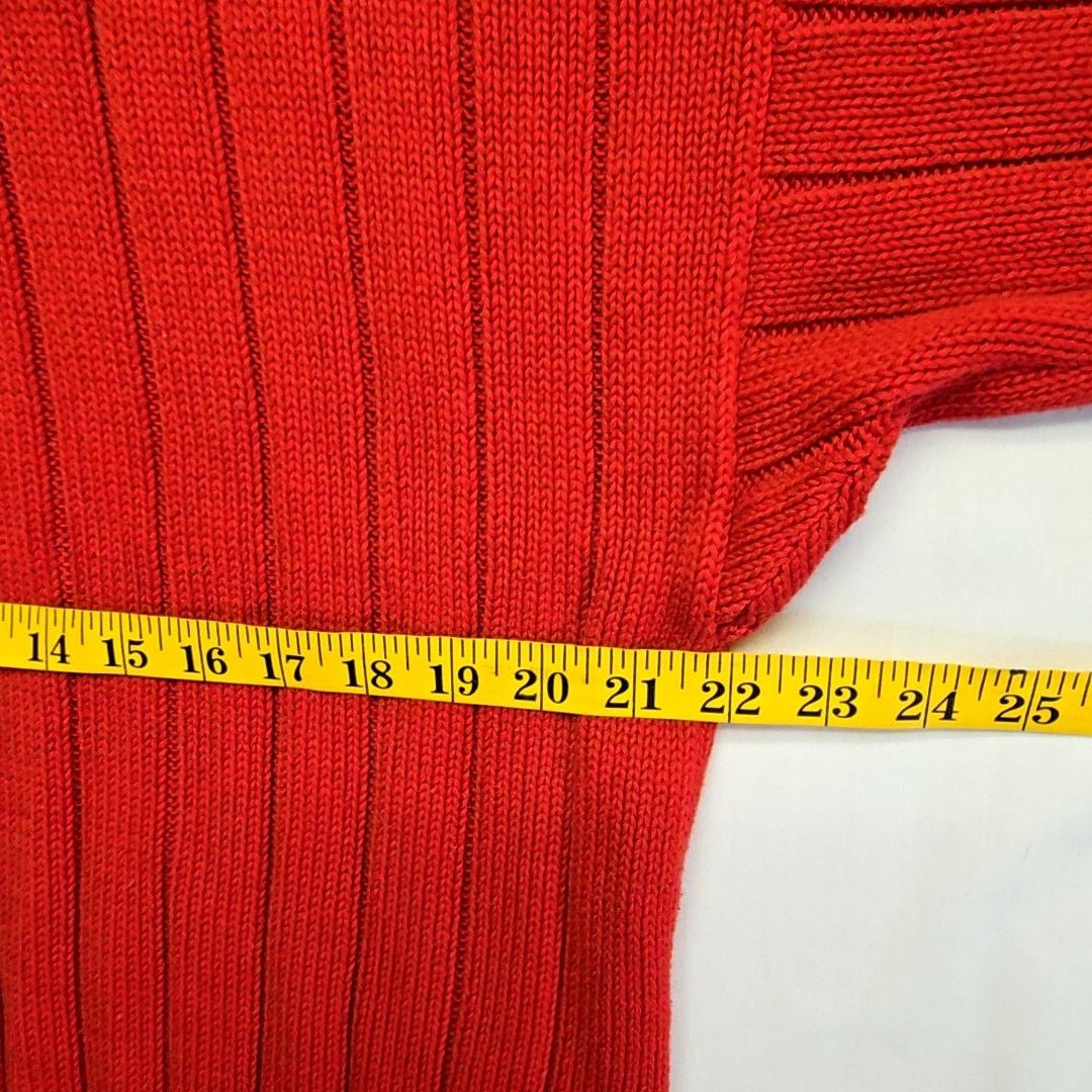 Gap Vintage Gap Red Knit Polo Sweater Embroidered Ribbed XL Y2K Size US XL / EU 56 / 4 - 8 Thumbnail