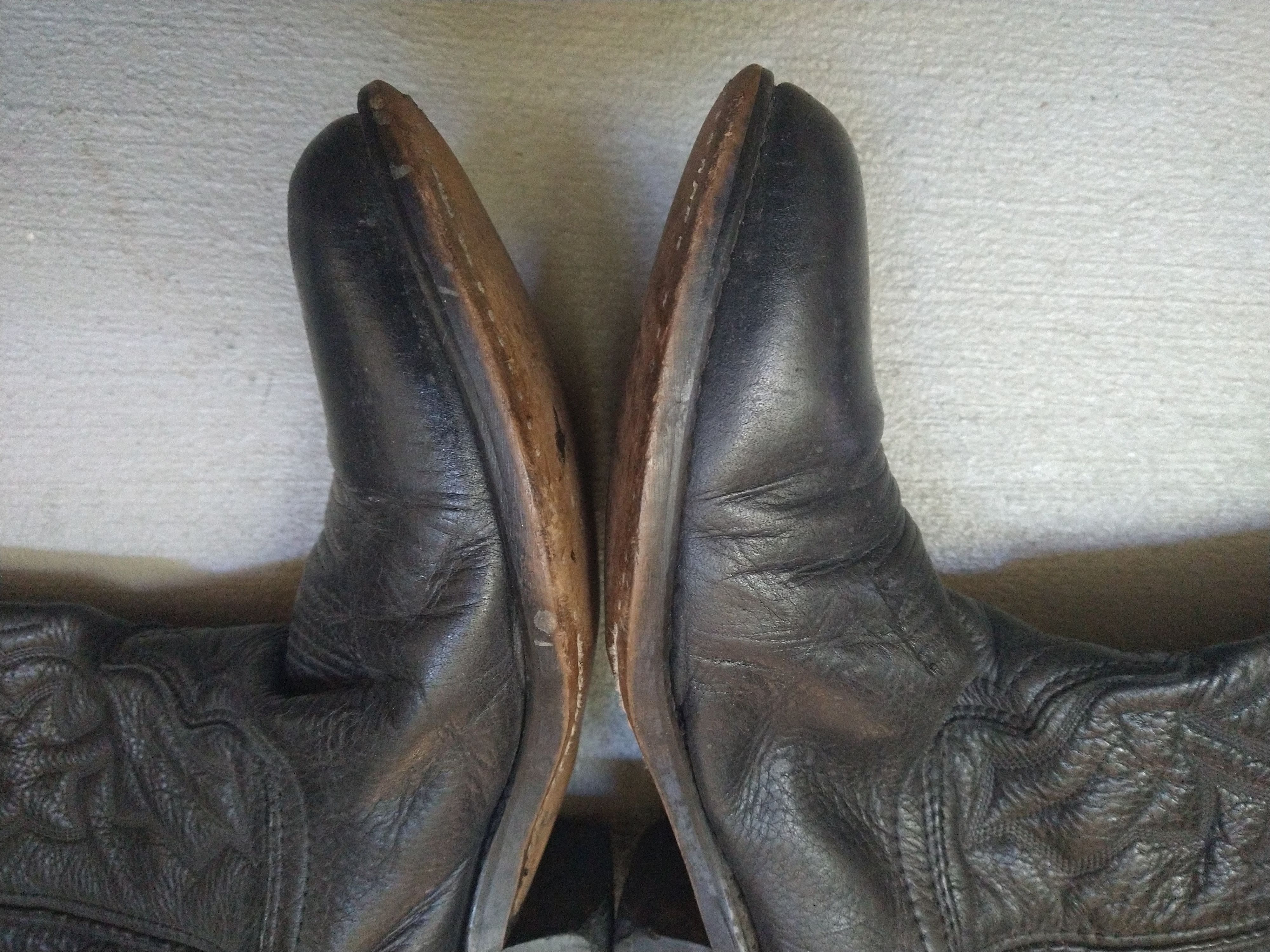 Genuine Leather × Vintage Vintage Laredo Cowboy Boots Size 8.5 D Black Leather Western Size US 8.5 / EU 41-42 - 8 Thumbnail