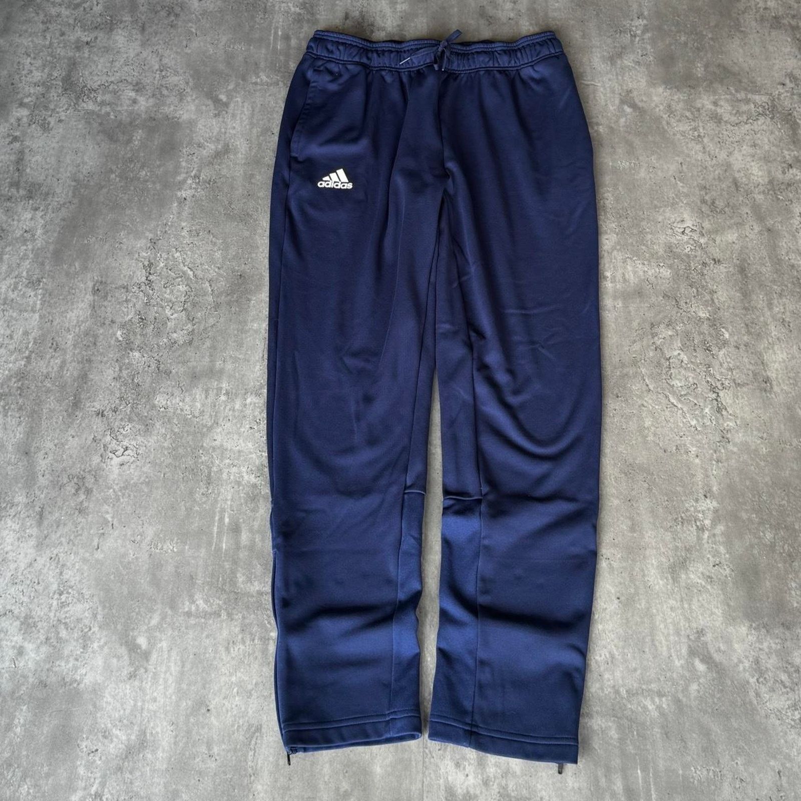 Adidas × Vintage Vintage Y2K Adidas Blue & White Baggy Tech Sweatpants Size US 36 / EU 52 - 1 Thumbnail