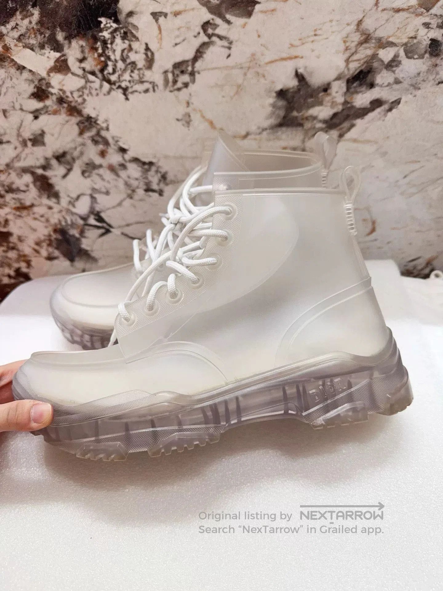 Dior Dior Men's Transparent Rain Boots. Size US 8 / EU 41 - 1 Thumbnail