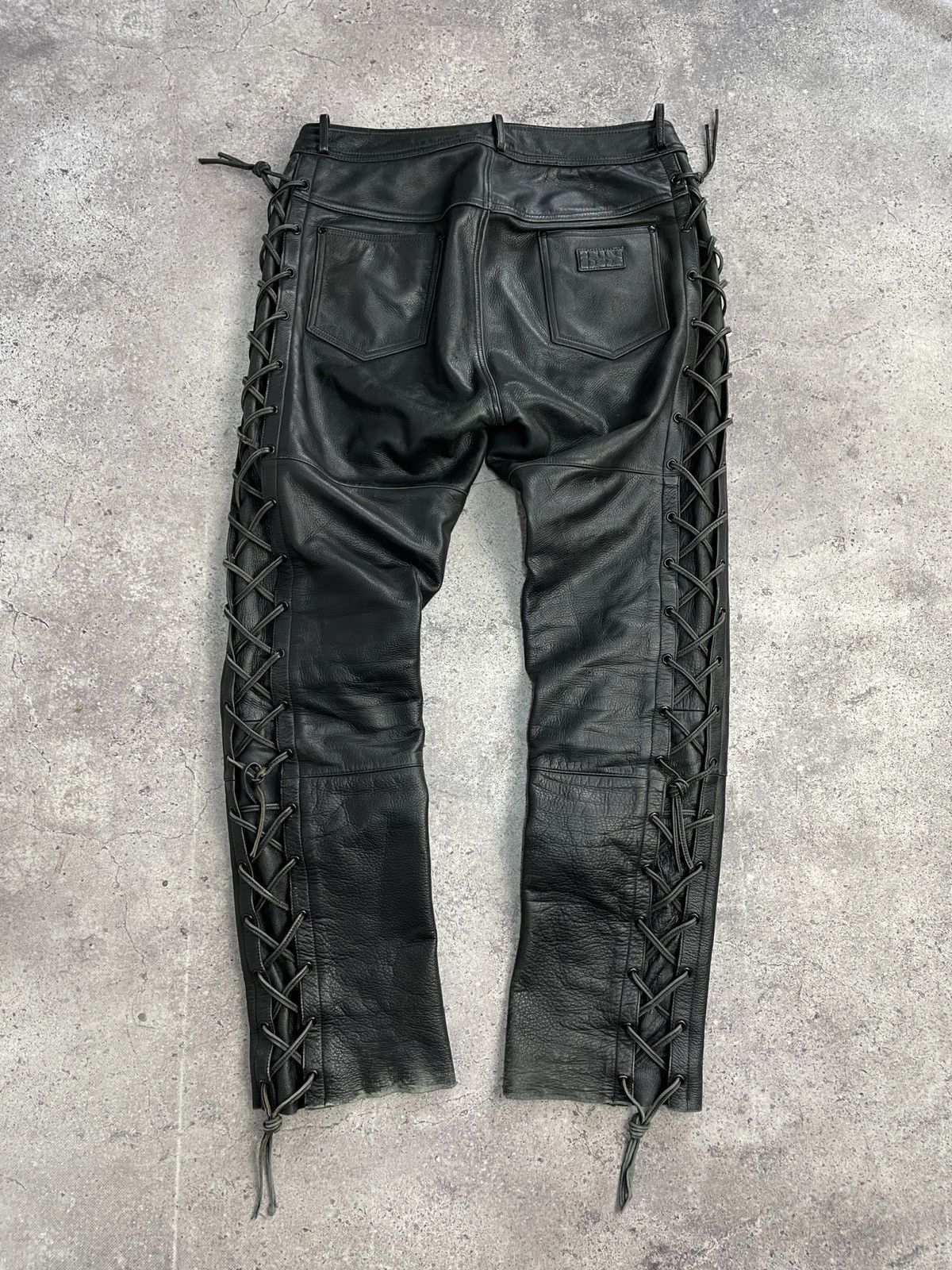 Vintage Vintage Junya Watanabe Rick Owens Style Leather Pants Size US 34 / EU 50 - 6 Thumbnail